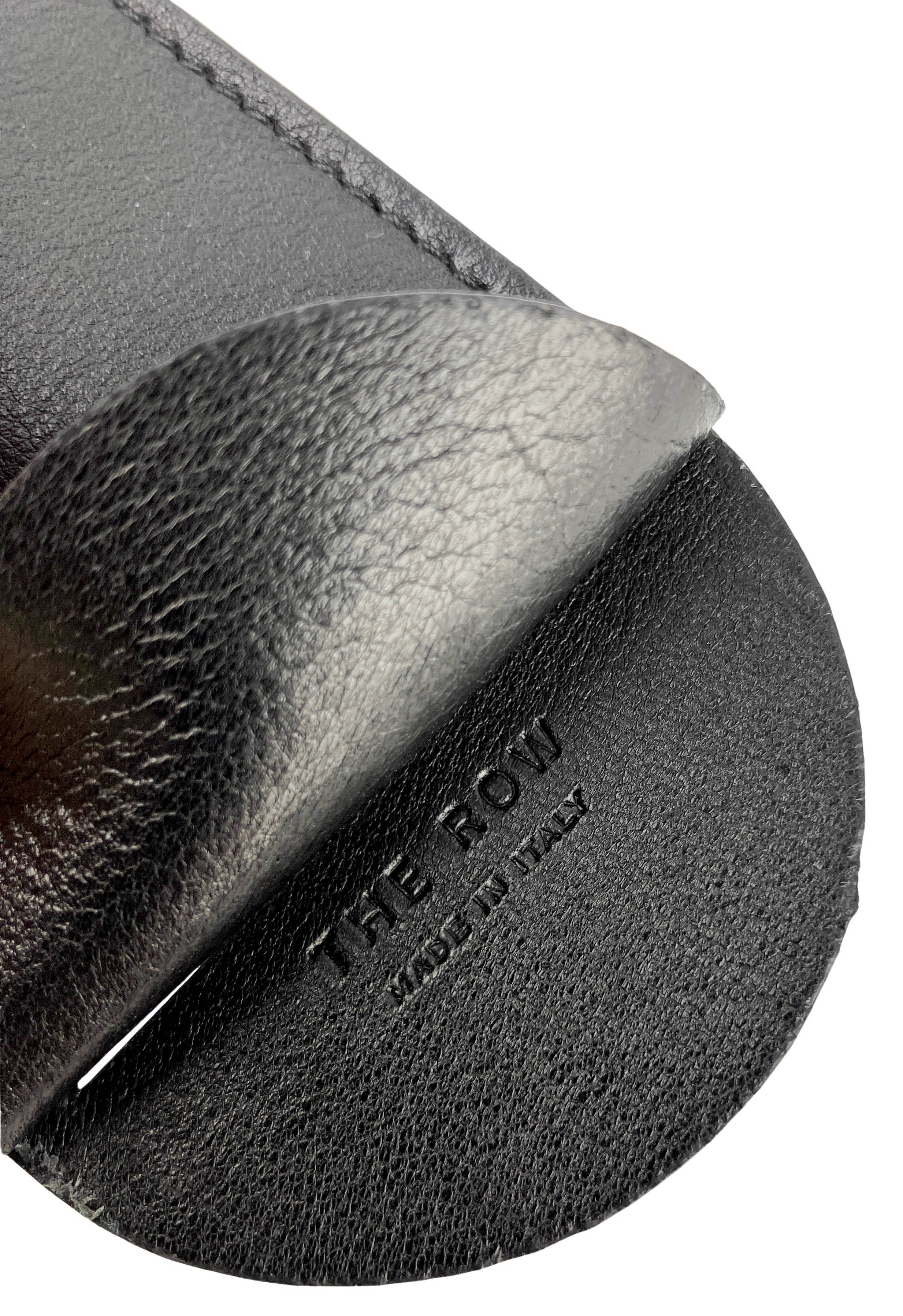 The Row Billy Leather Keychain in Black 3 The Row Billy Leather Keychain in Black