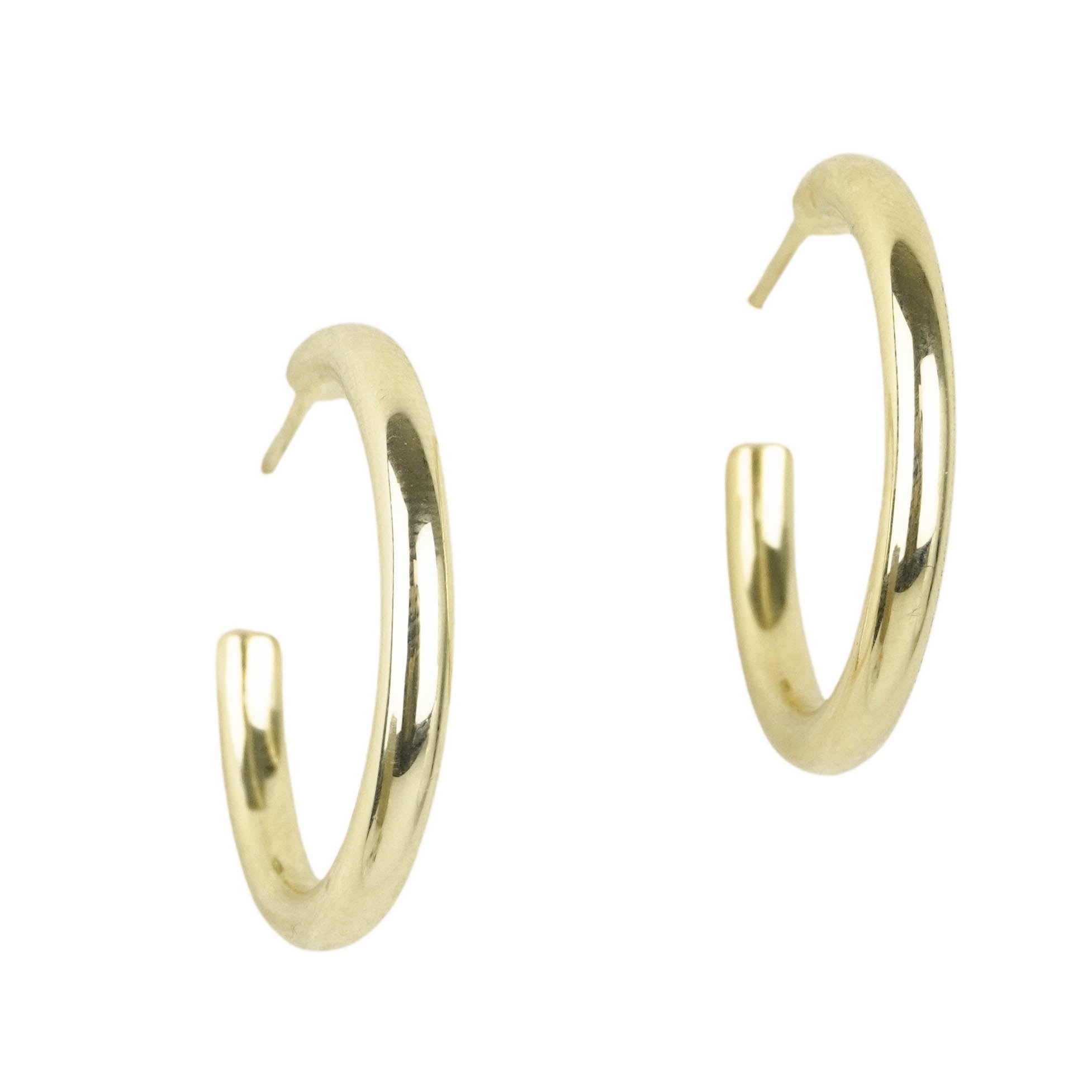 Ela Rae Tube Hoops in Gold