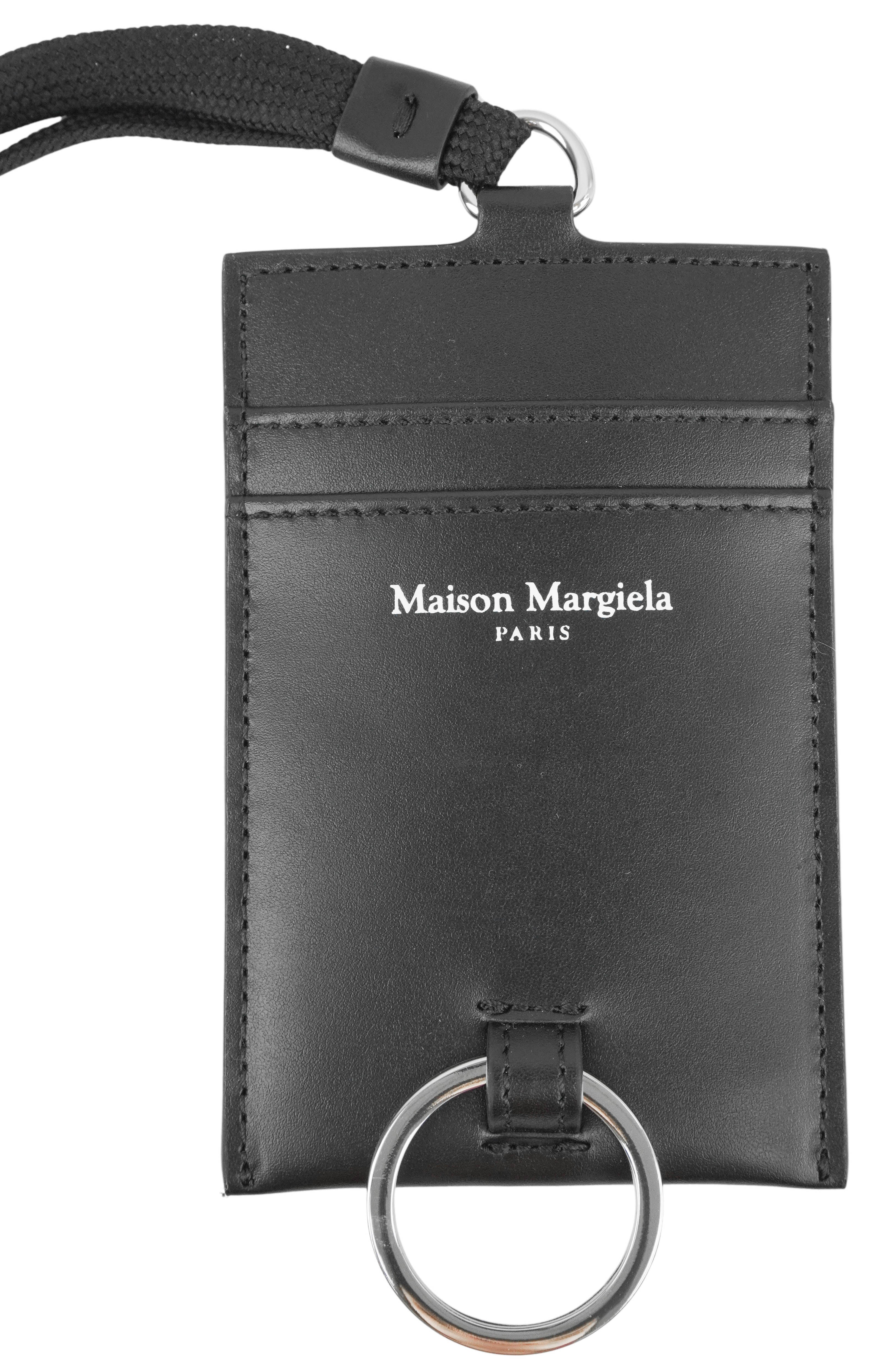 Maison Margiela Lanyard Wallet in Black 2 Maison Margiela Lanyard Wallet in Black