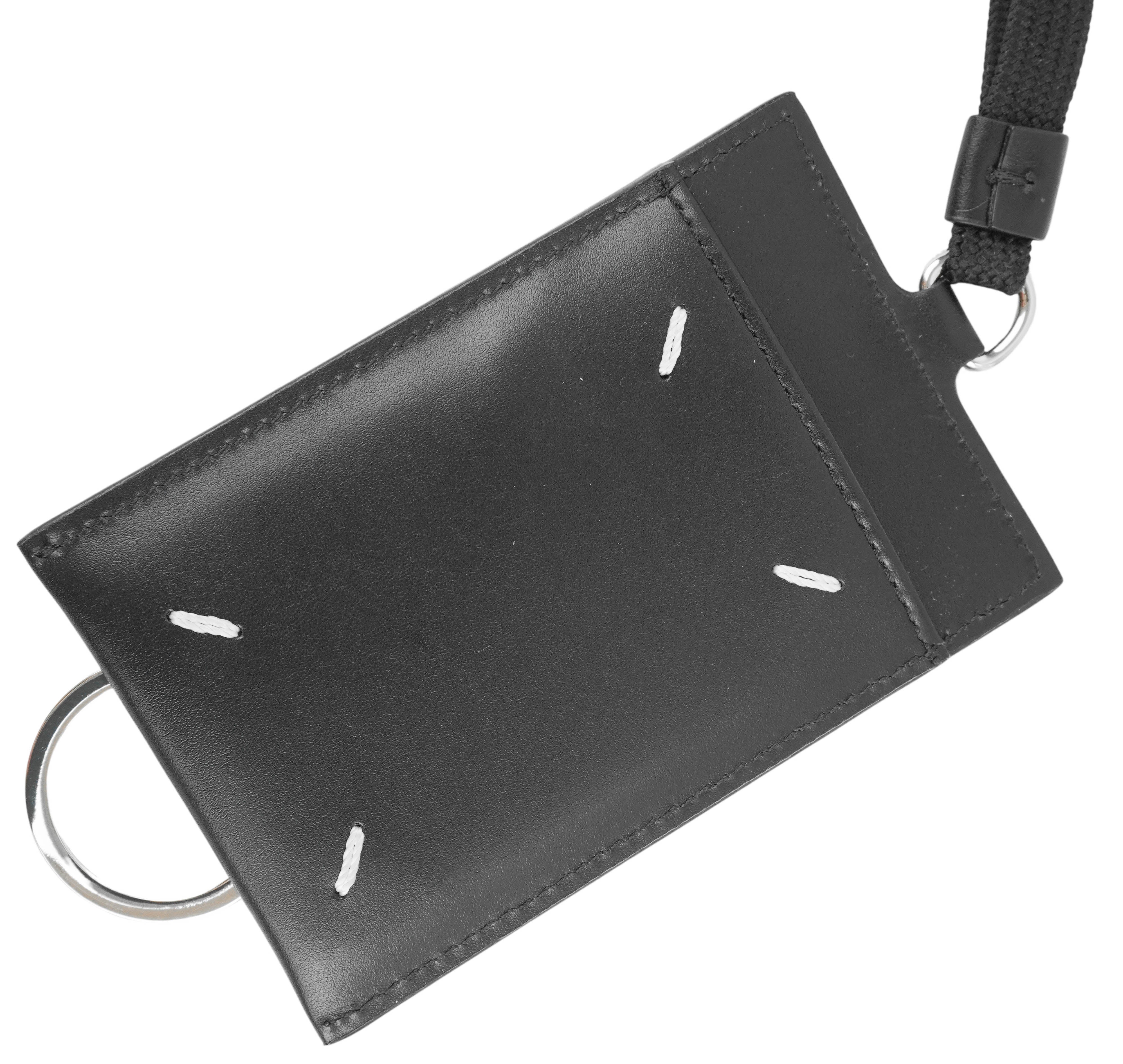 Maison Margiela Lanyard Wallet in Black 3 Maison Margiela Lanyard Wallet in Black
