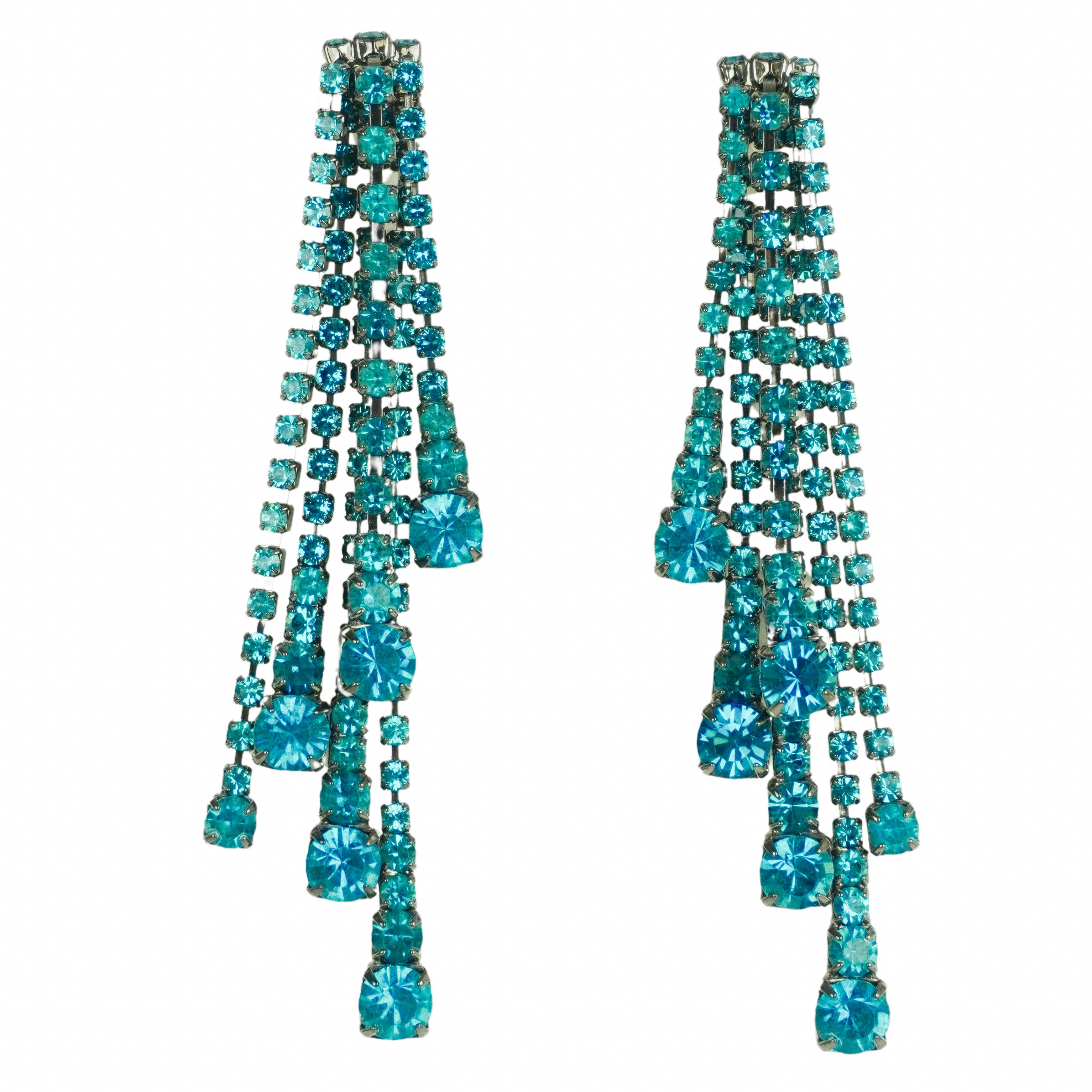 Elizabeth Cole Sophia Earrings in Teal