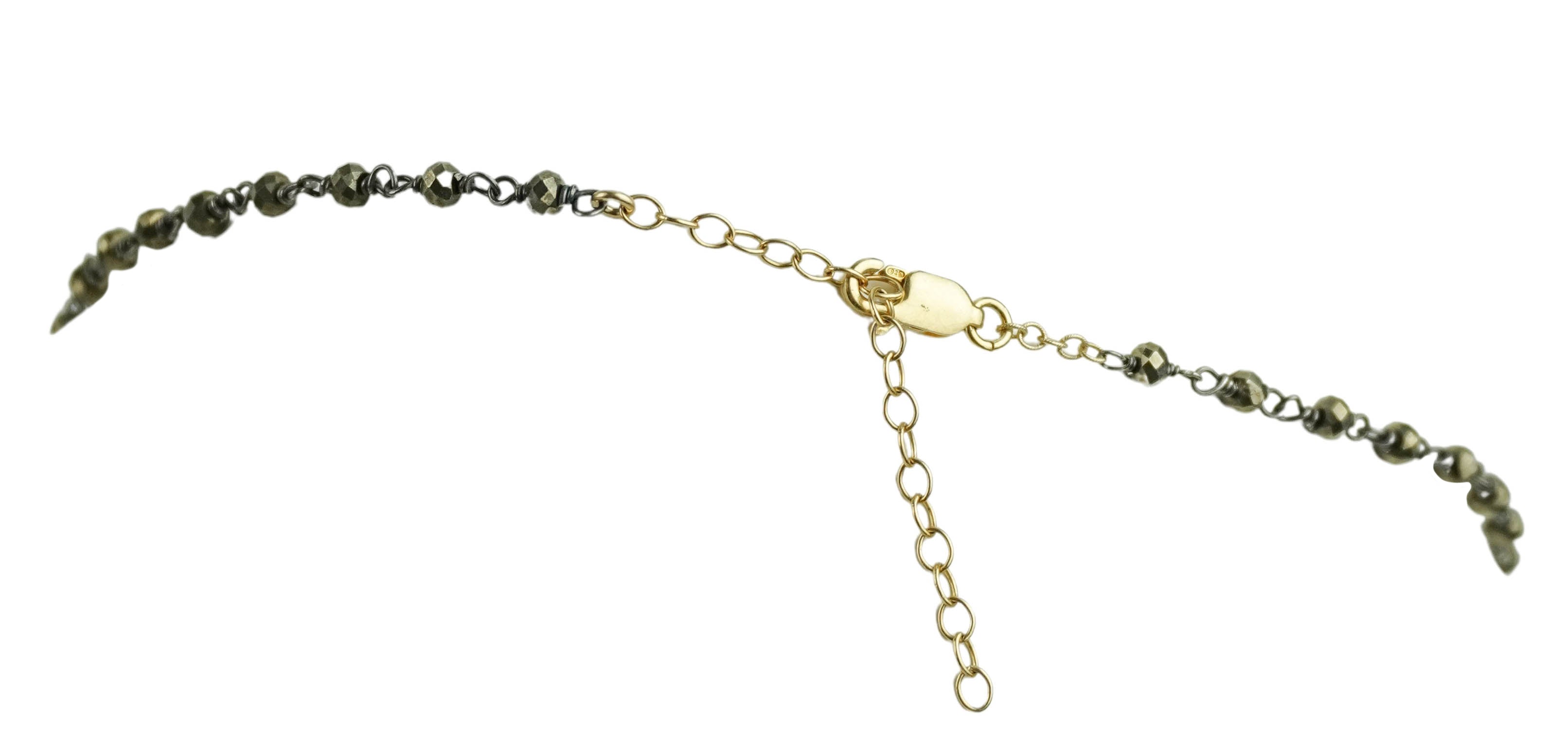 Ela Rae Libi Necklace in Labradorite and Pyrite 4 Ela Rae Libi Necklace in Labradorite and Pyrite