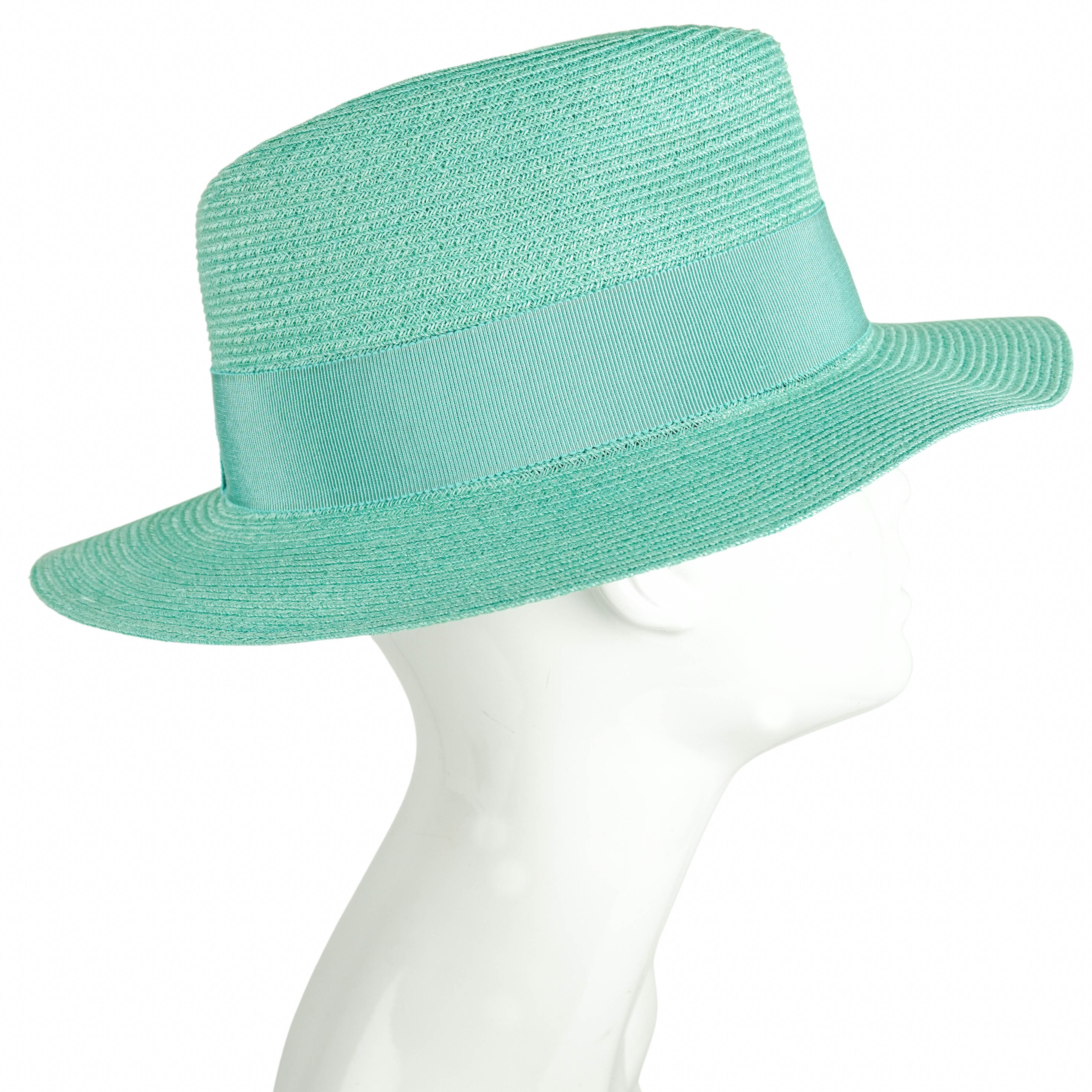 Maison Michel Andre Hat in Aqua 4 Maison Michel Andre Hat in Aqua