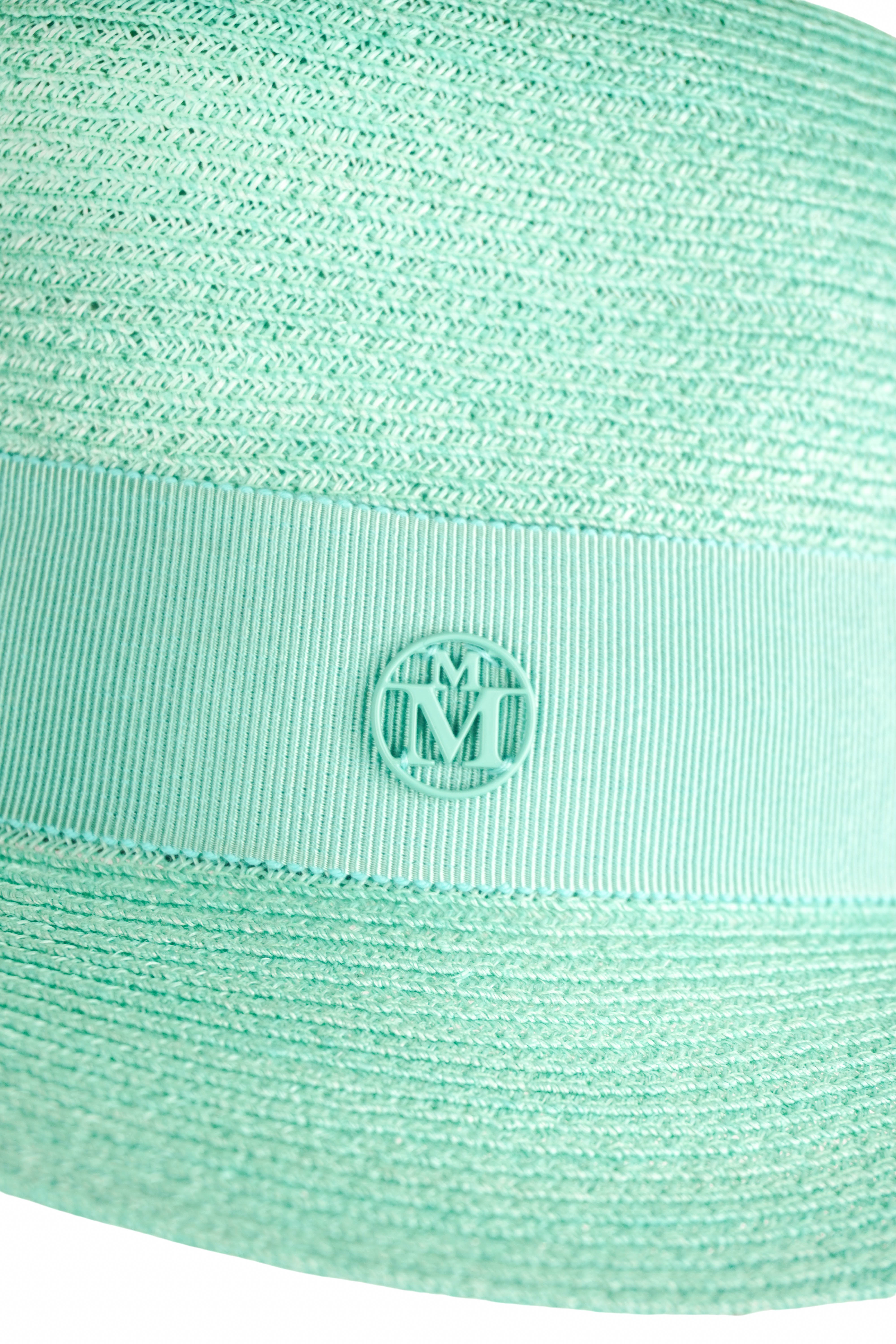 Maison Michel Andre Hat in Aqua 6 Maison Michel Andre Hat in Aqua