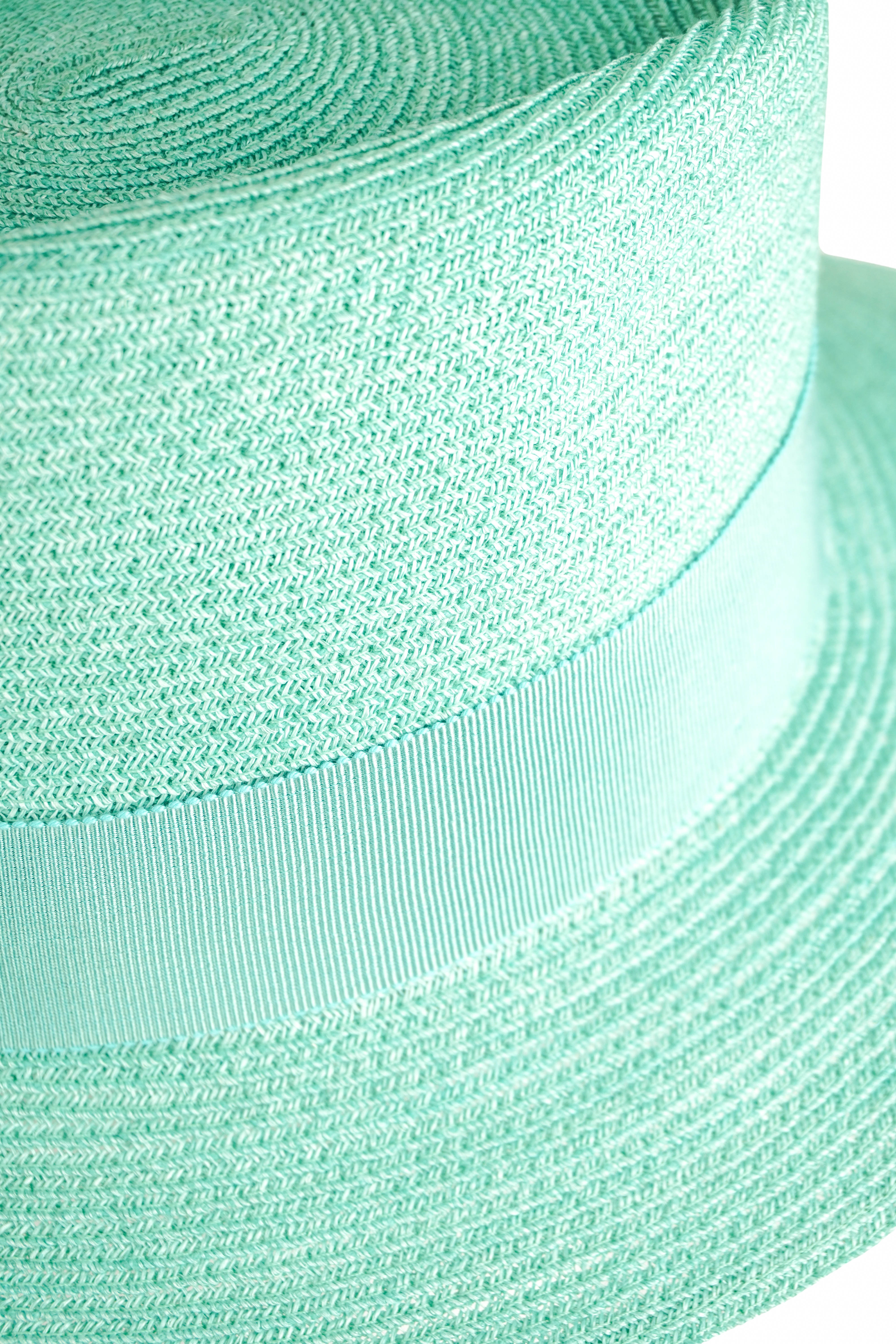 Maison Michel Andre Hat in Aqua 7 Maison Michel Andre Hat in Aqua