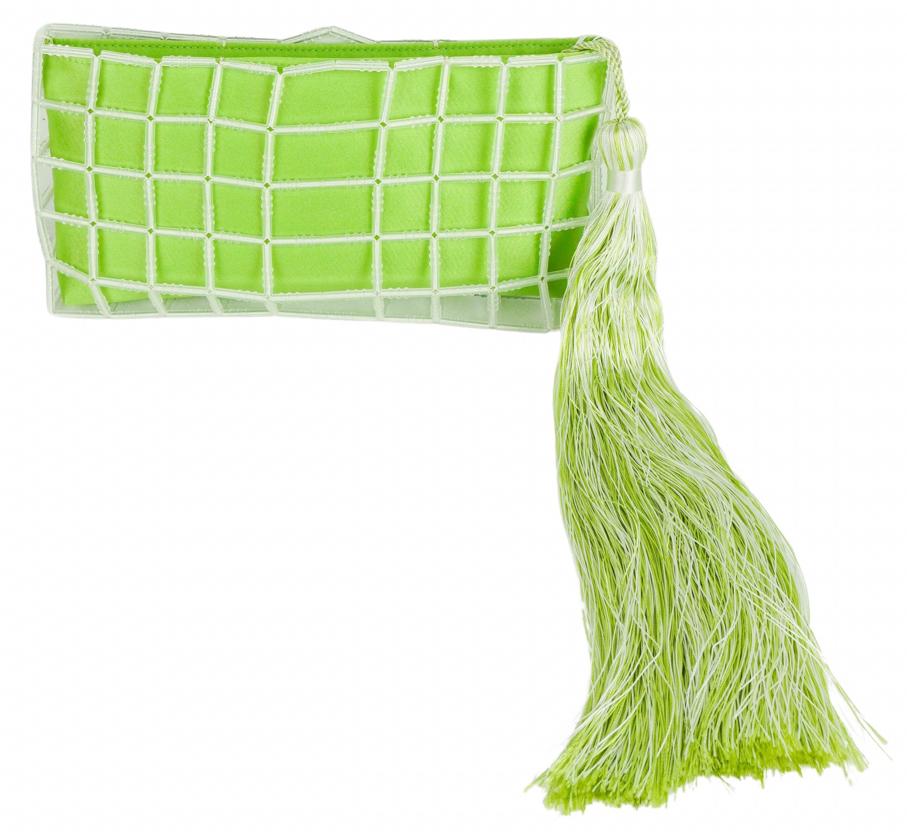 Carolina Santo Domingo Stella Clutch in Jade