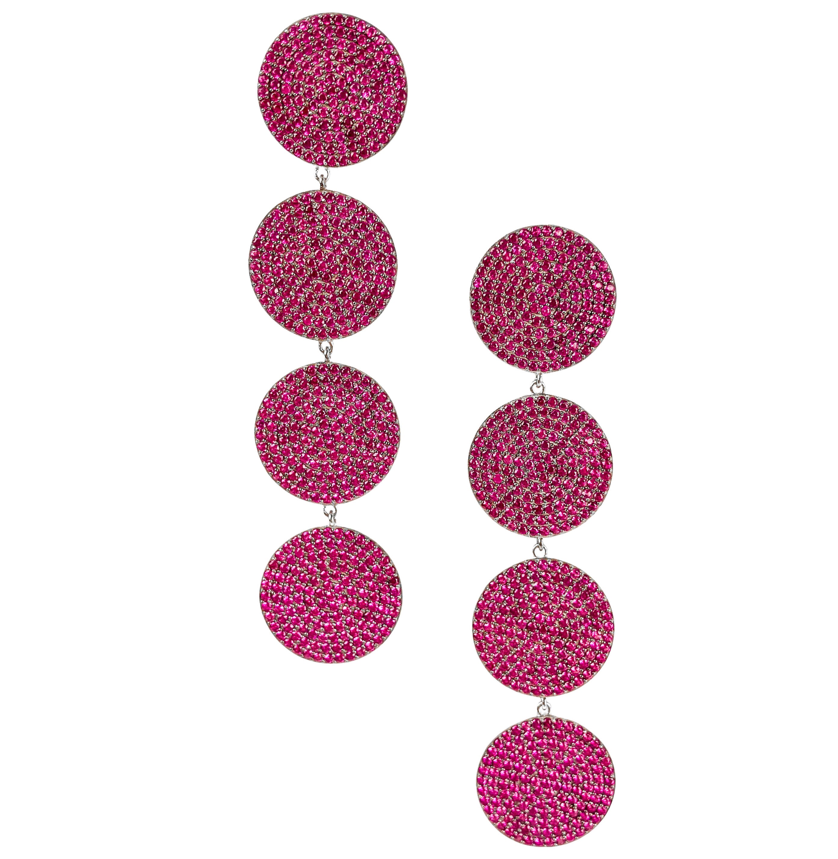 Nickho Rey Teggy Earrings in Hot Pink