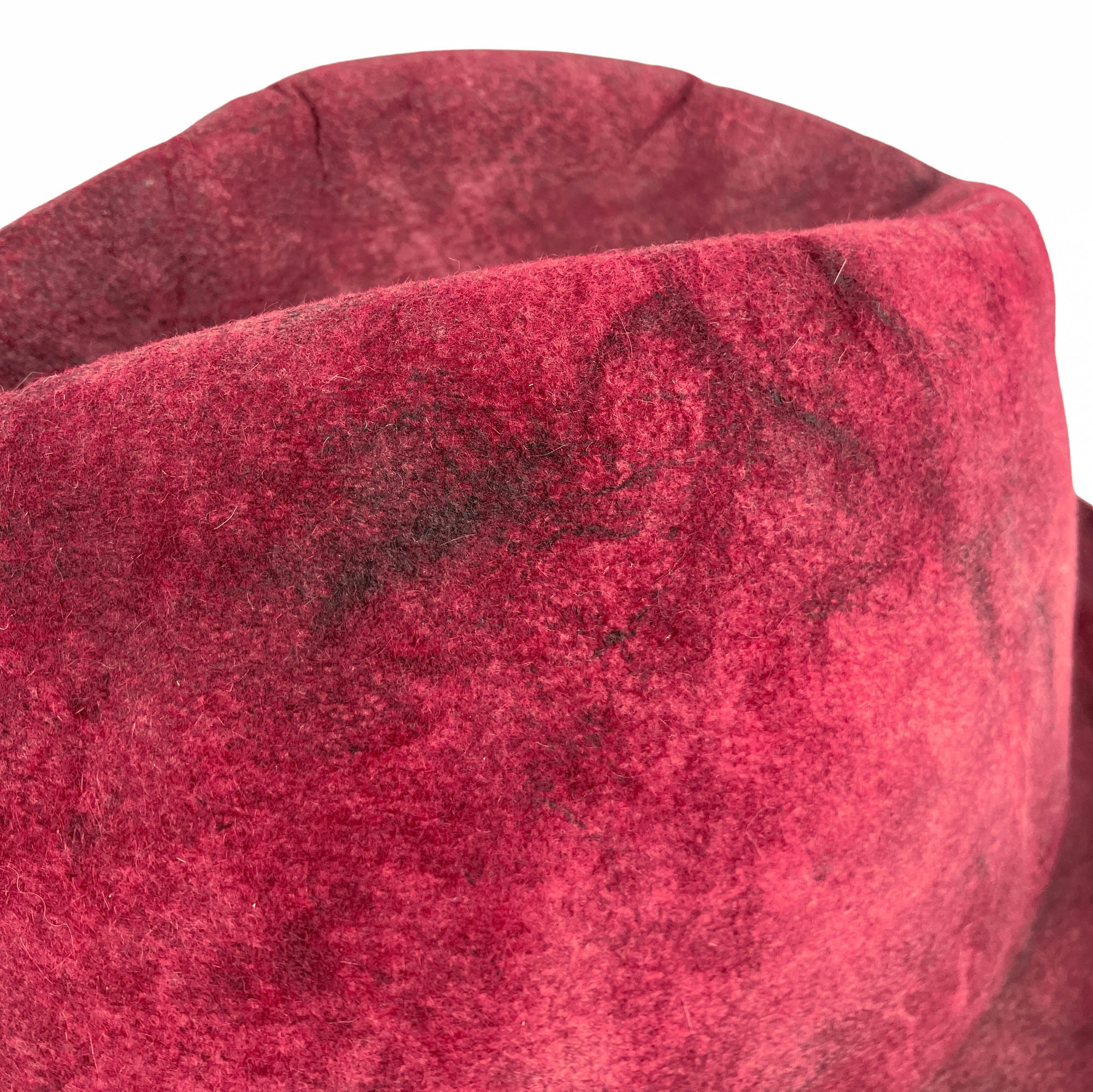 Reinhard Plank Textured Fedora in Maroon Multi 4 Reinhard Plank Textured Fedora in Maroon Multi