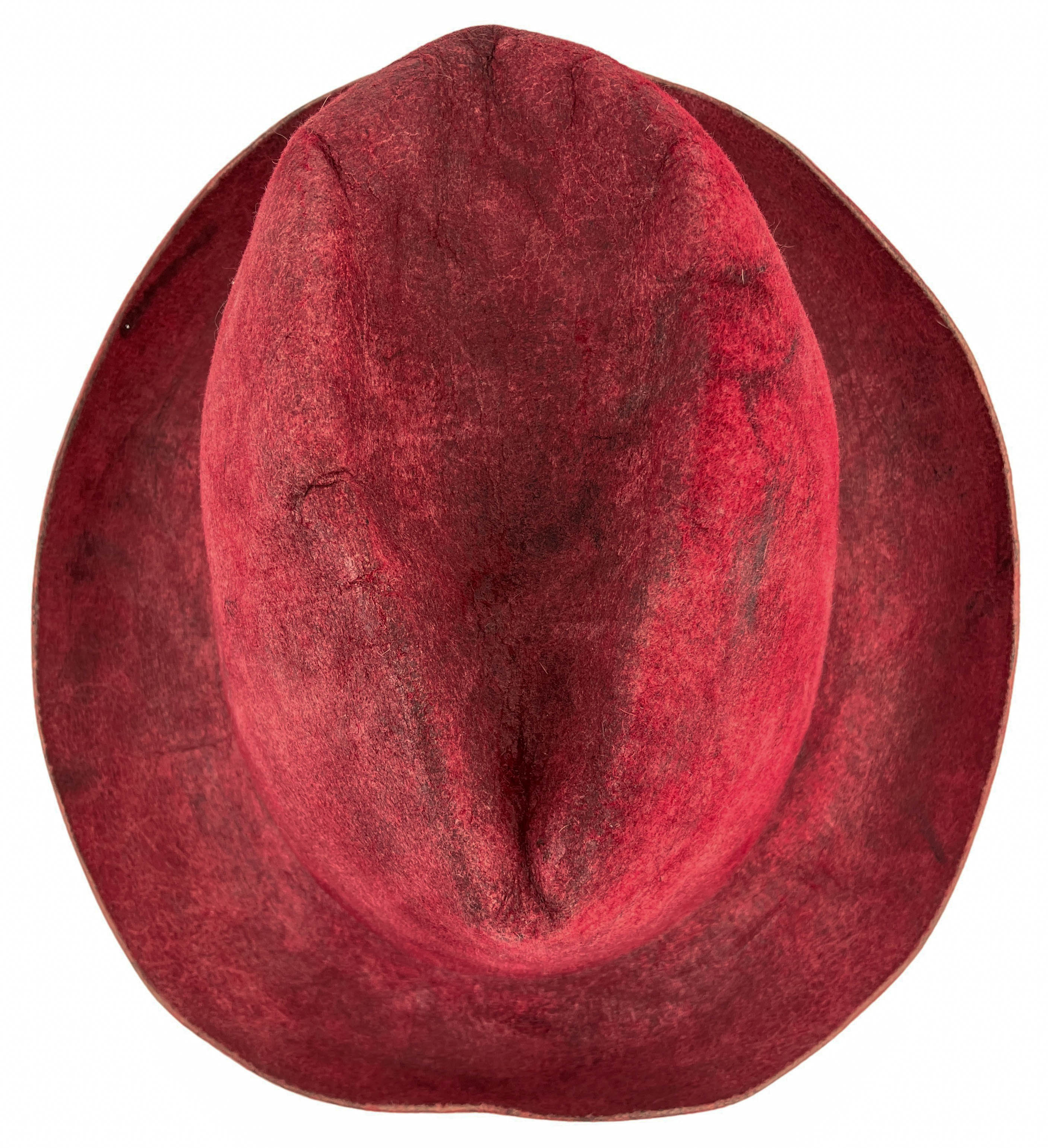 Reinhard Plank Textured Fedora in Maroon Multi 5 Reinhard Plank Textured Fedora in Maroon Multi