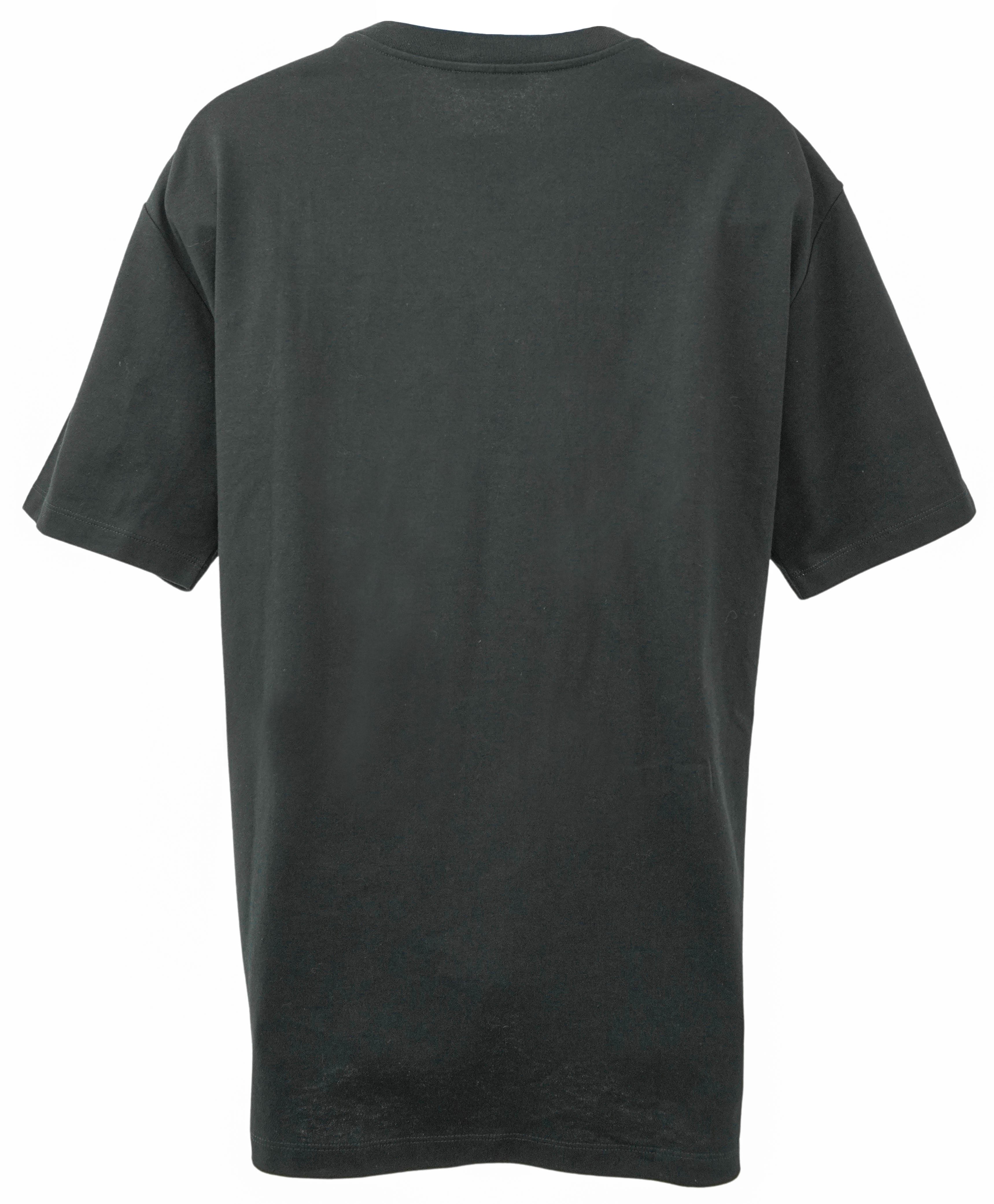 Balmain Embroidered Logo Tee in Black 2 Balmain Embroidered Logo Tee in Black