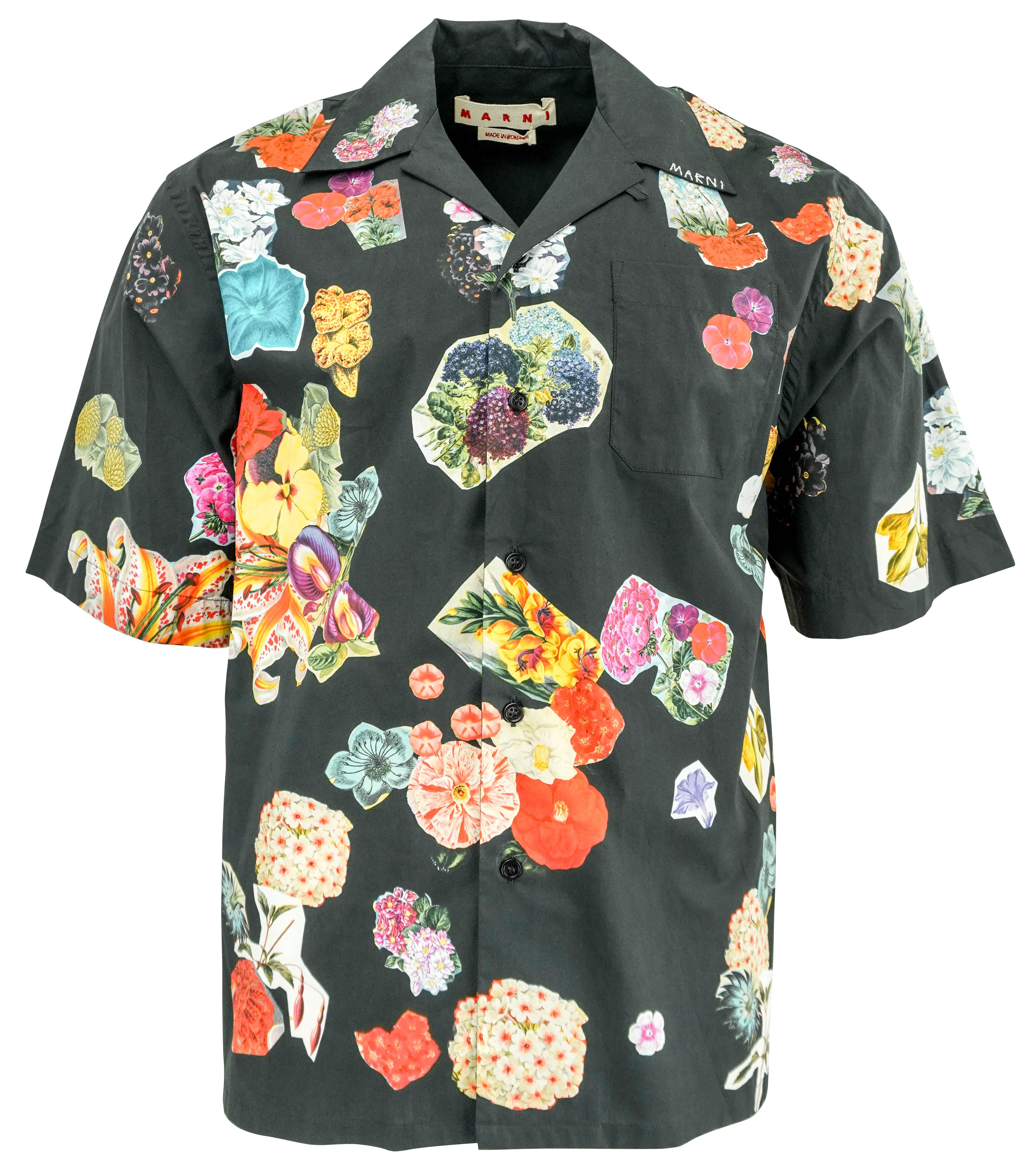 Marni Floral Shirt in Black 1 Marni Floral Shirt in Black