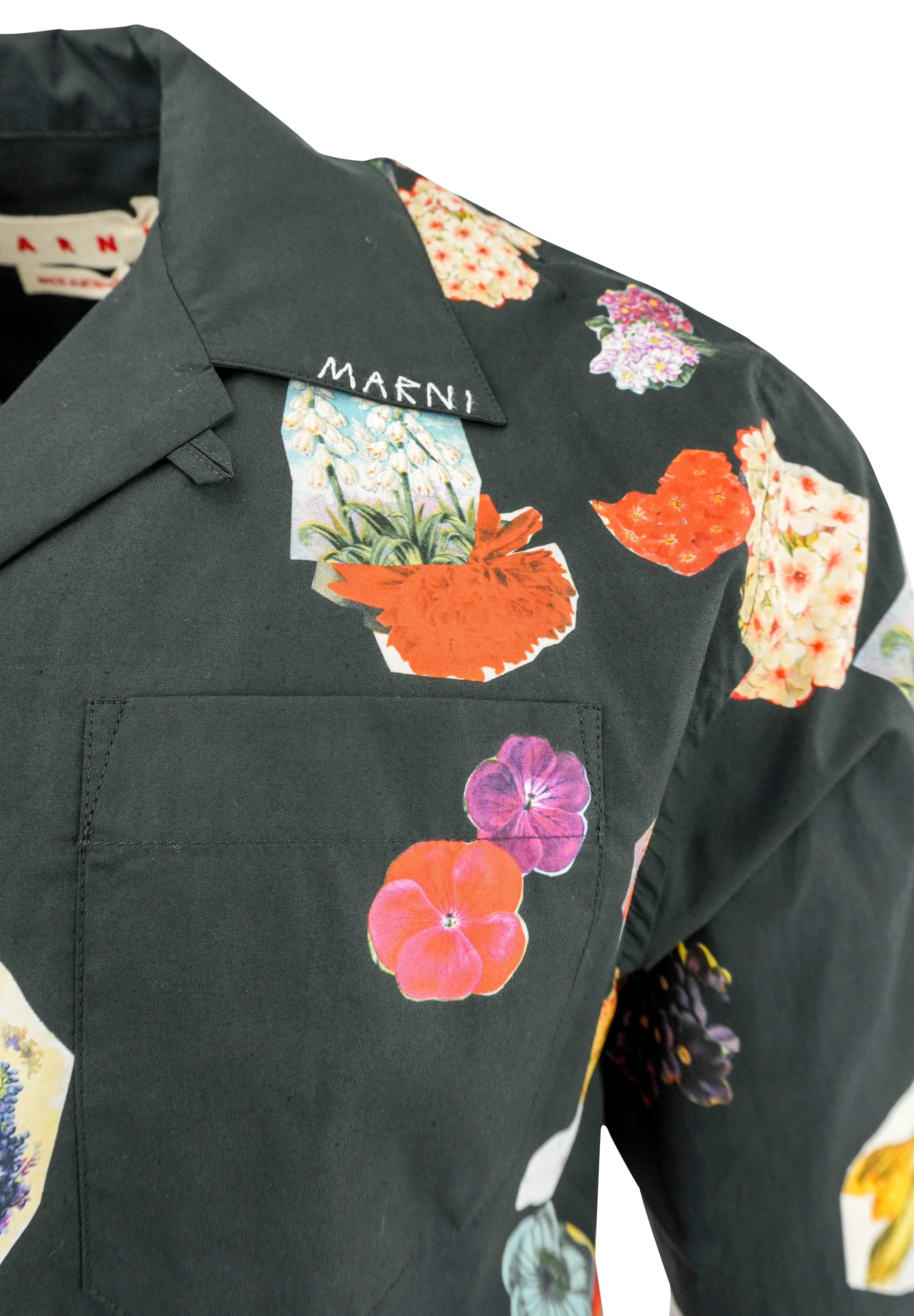 Marni Floral Shirt in Black 5 Marni Floral Shirt in Black