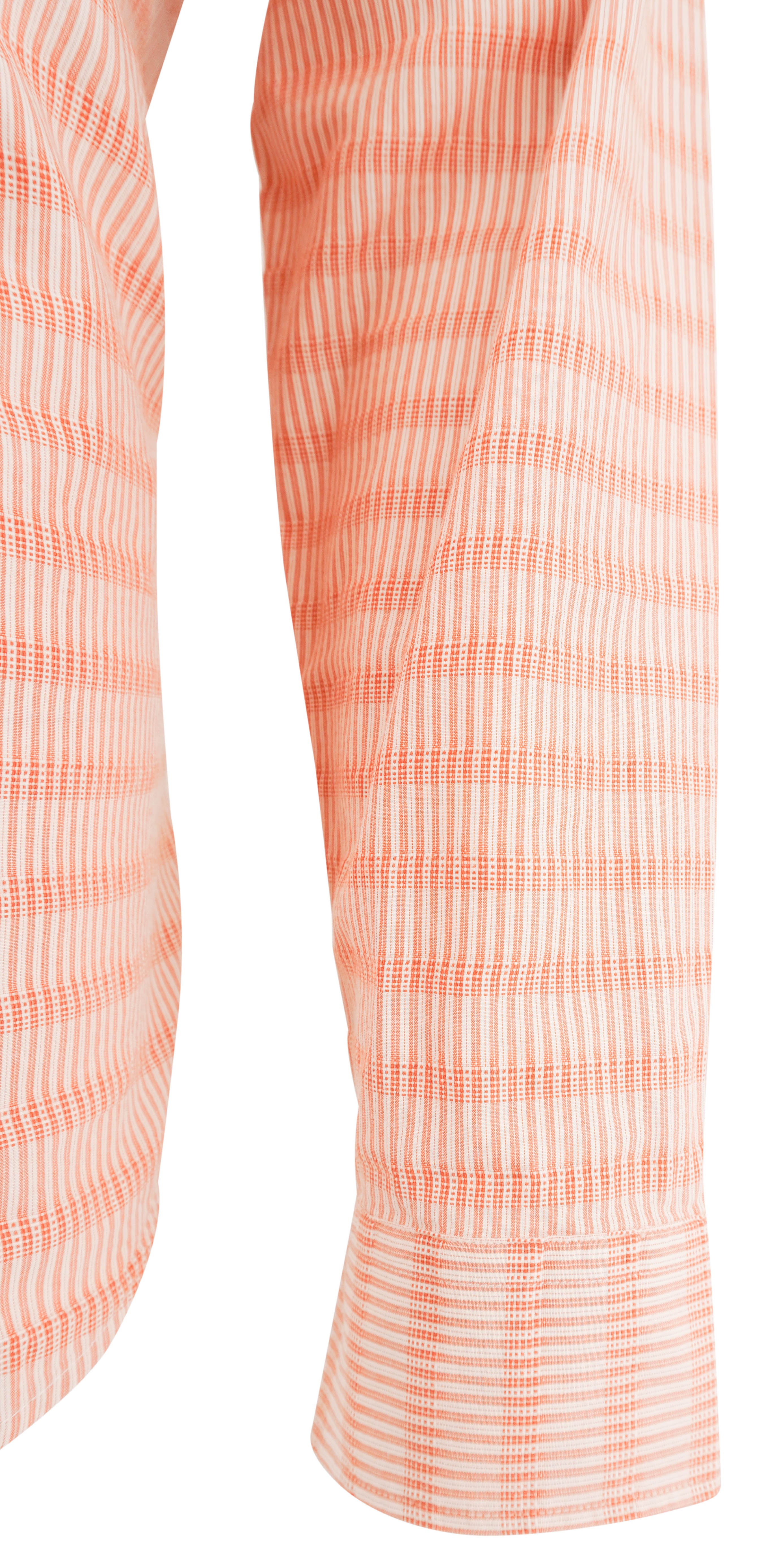 Billy Reid Long Sleeve Button Down Shirt in Orange and White 4 Billy Reid Long Sleeve Button Down Shirt in Orange and White