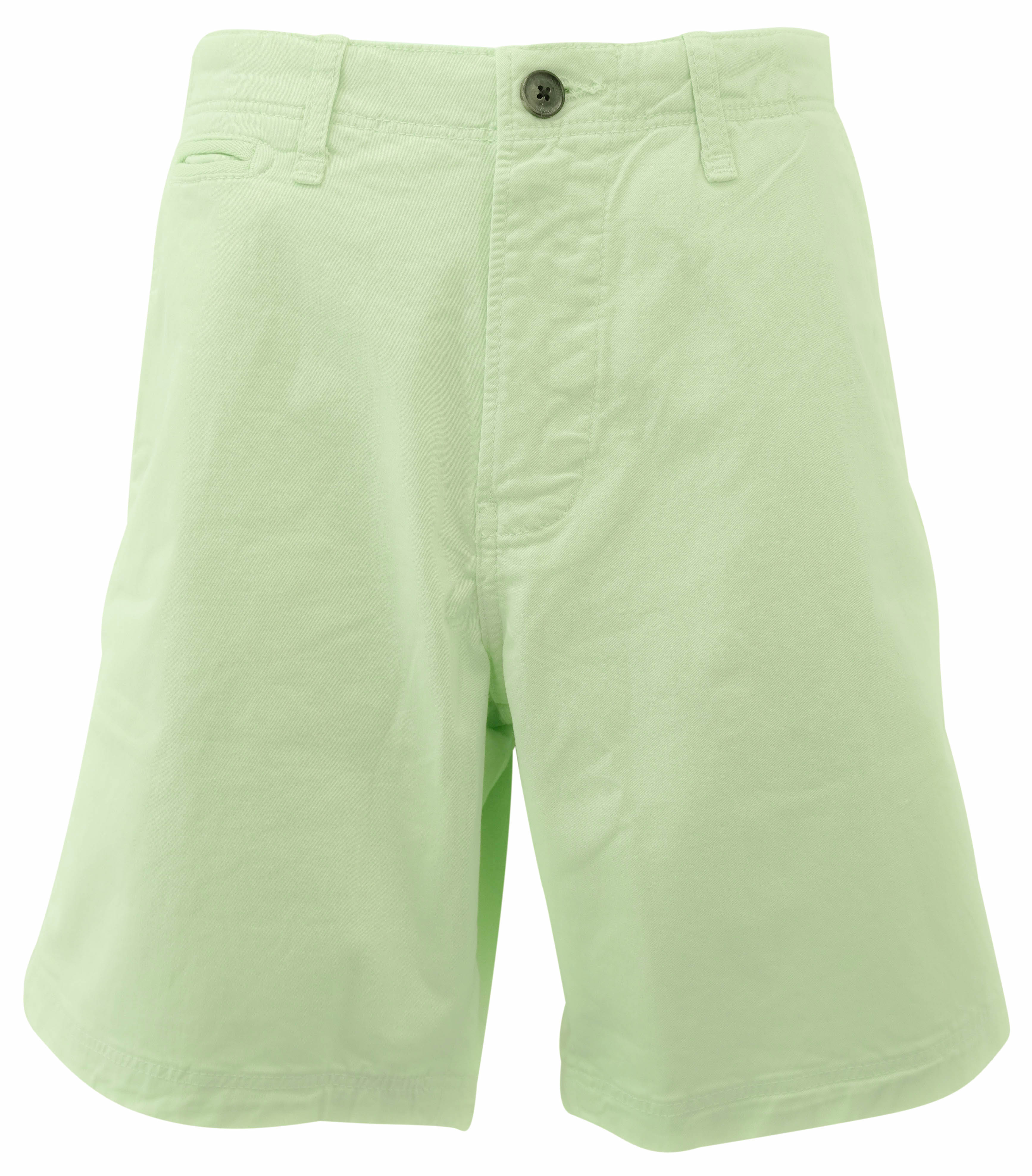 Billy Reid Standard Cut Chino Shorts in Limestone