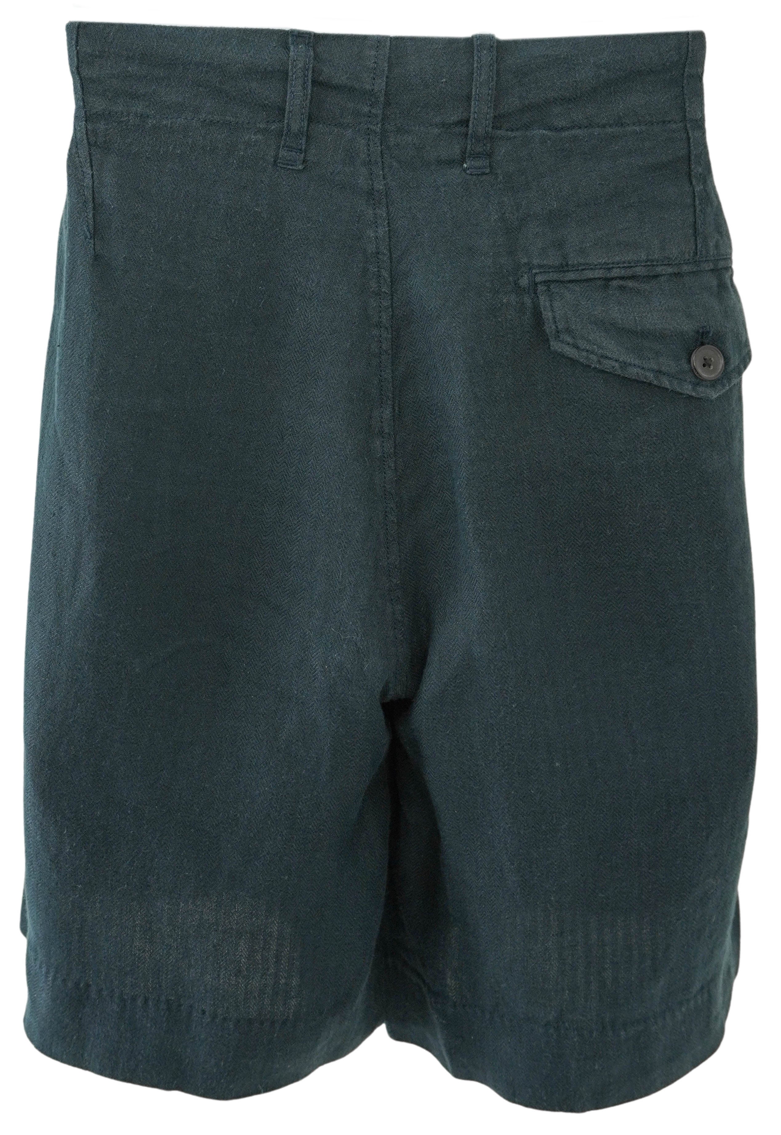 Billy Reid Linen Moore Shorts in Carbon Blue 2 Billy Reid Linen Moore Shorts in Carbon Blue