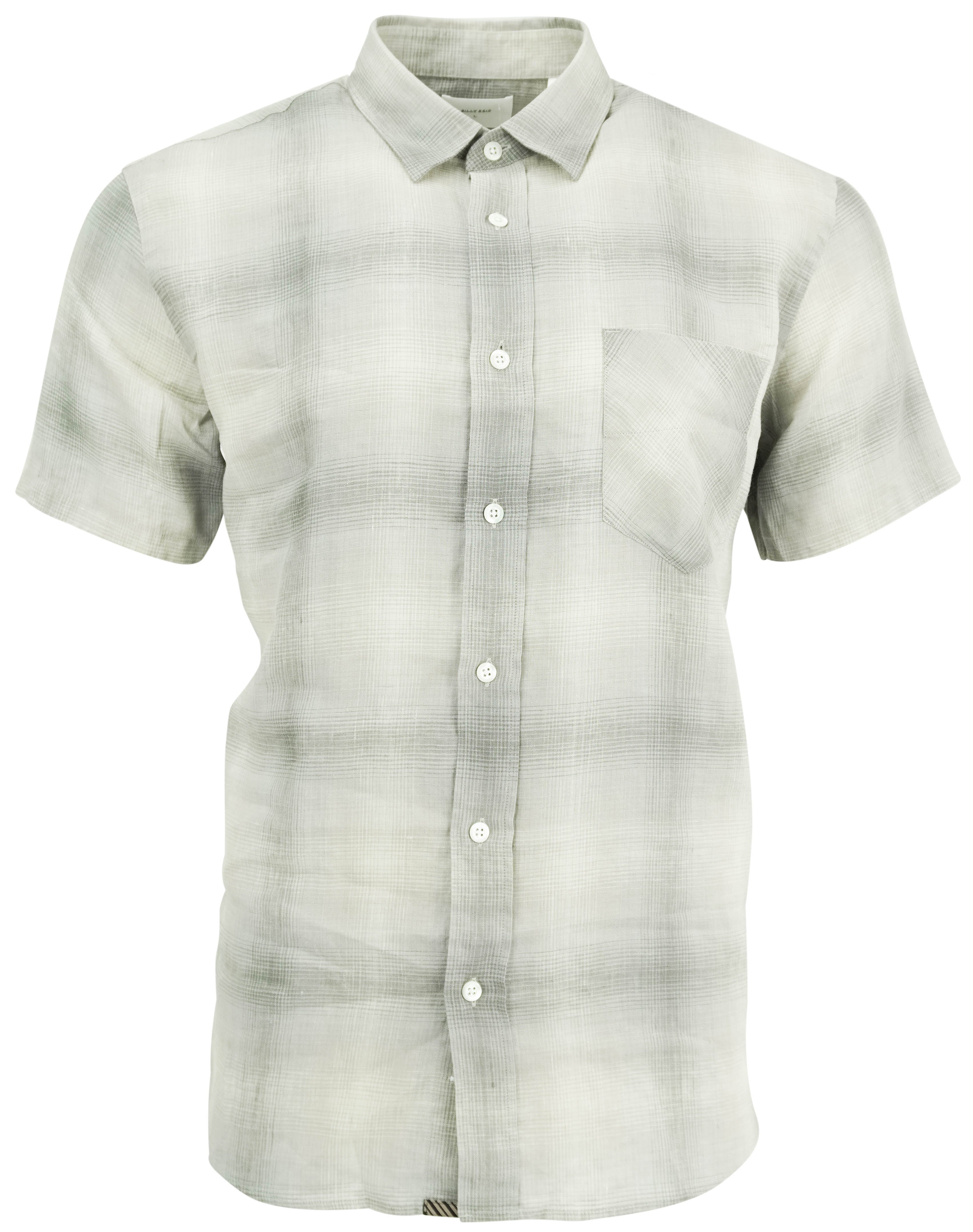 Billy Reid Tuscumbia Shirt in Oyster/Grey