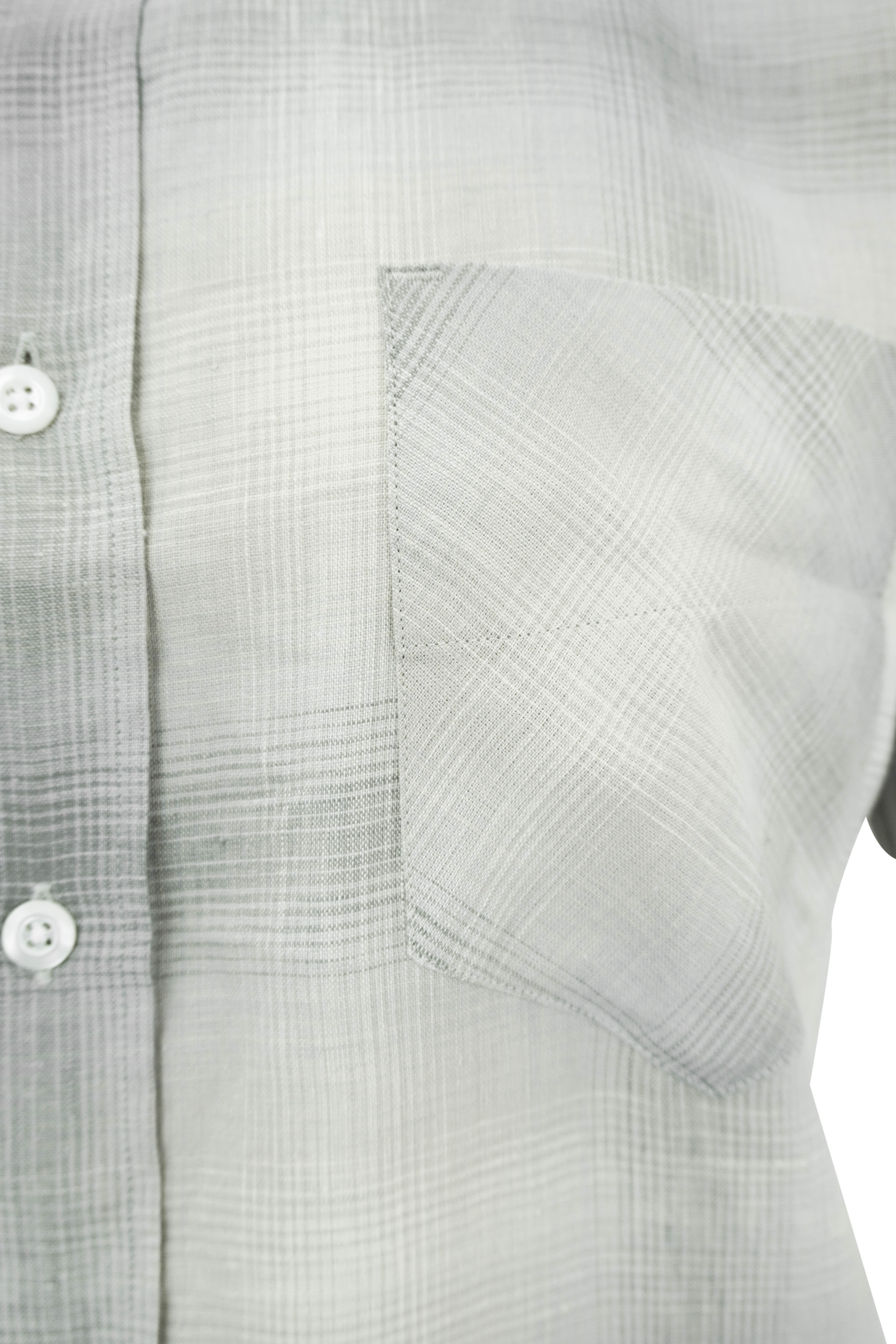 Billy Reid Tuscumbia Shirt in Oyster/Grey 4 Billy Reid Tuscumbia Shirt in Oyster/Grey