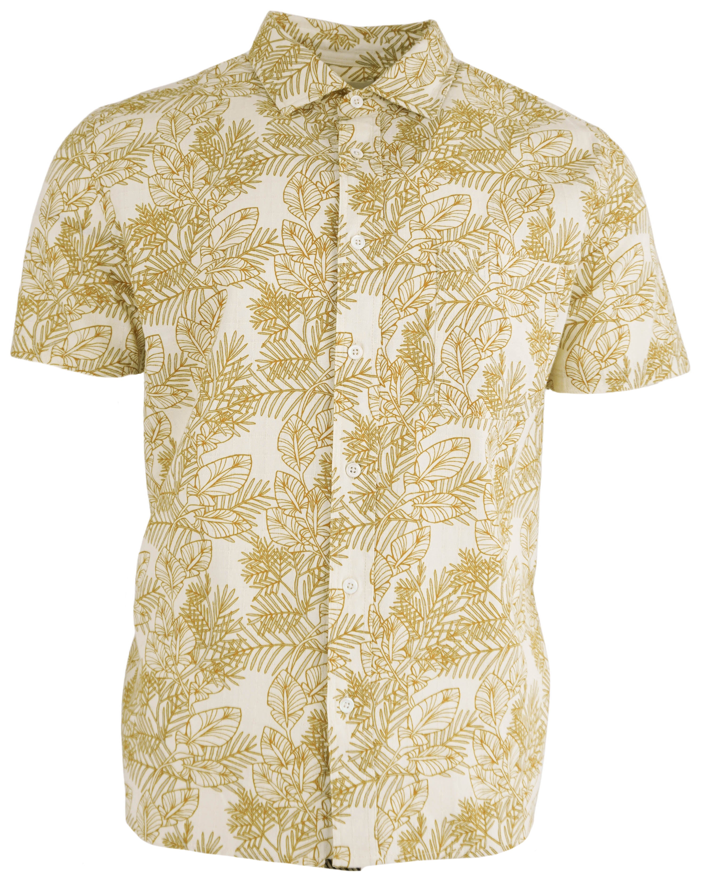 Billy Reid Textural Pine Treme Shirt in Tinted White and Multi