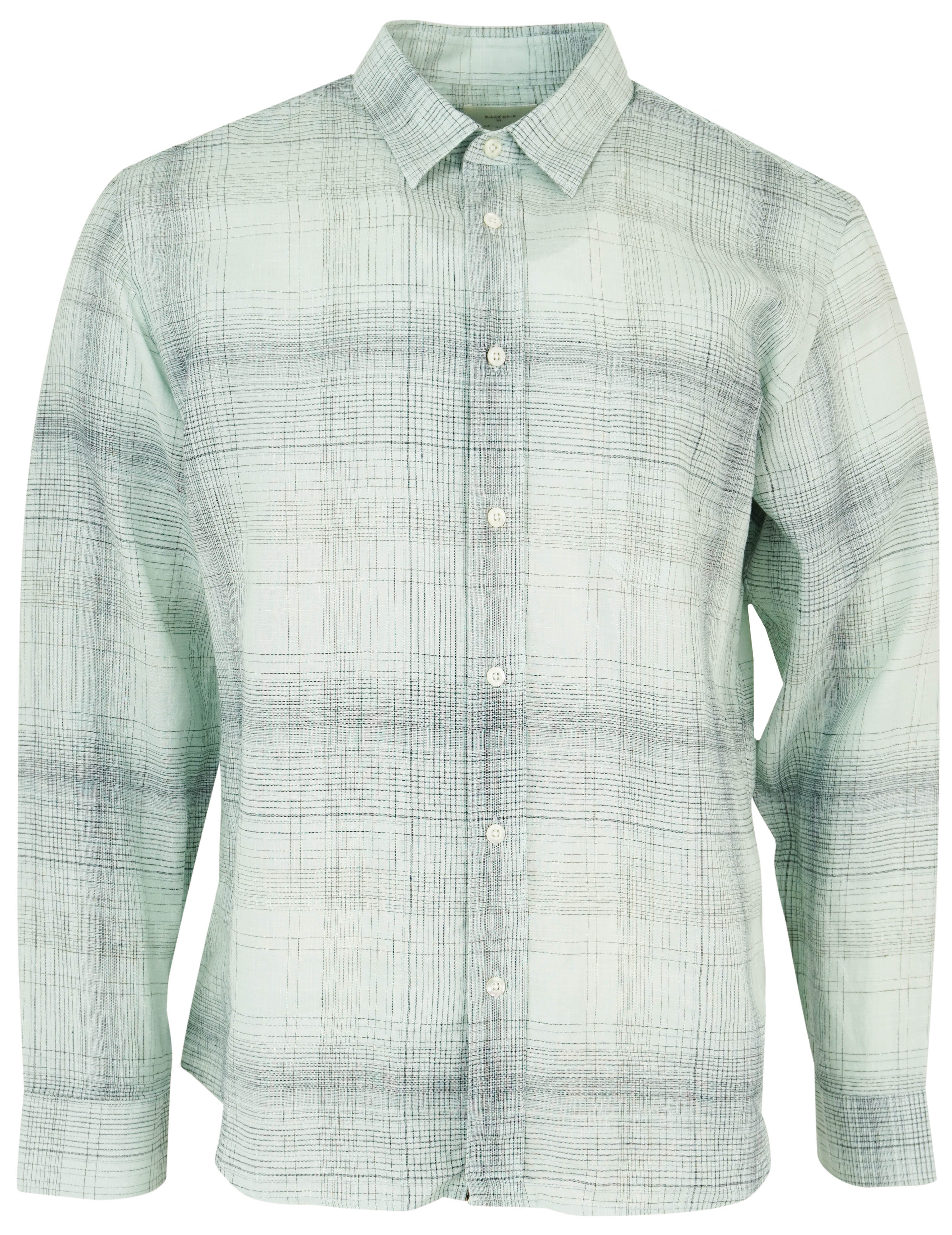 Billy Reid Tuscumbia Shirt in Limestone and Slate