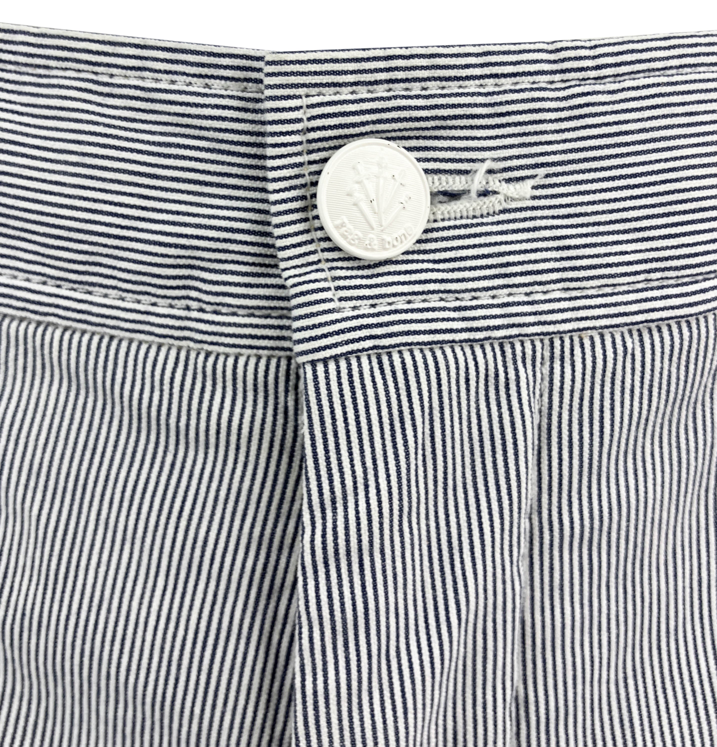 Rag & Bone Bermuda Shorts in Navy Stripe 4 Rag & Bone Bermuda Shorts in Navy Stripe