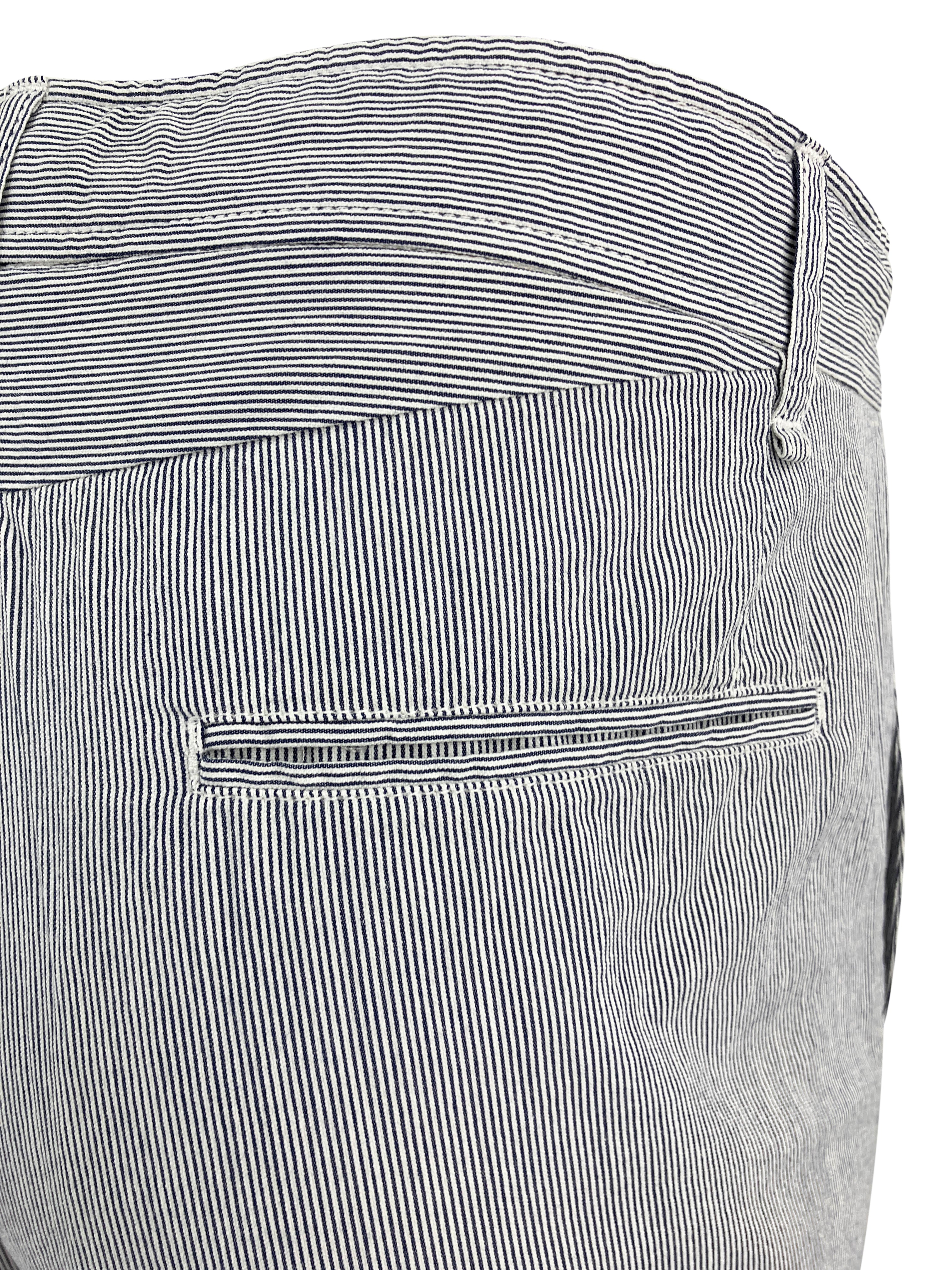 Rag & Bone Bermuda Shorts in Navy Stripe 5 Rag & Bone Bermuda Shorts in Navy Stripe