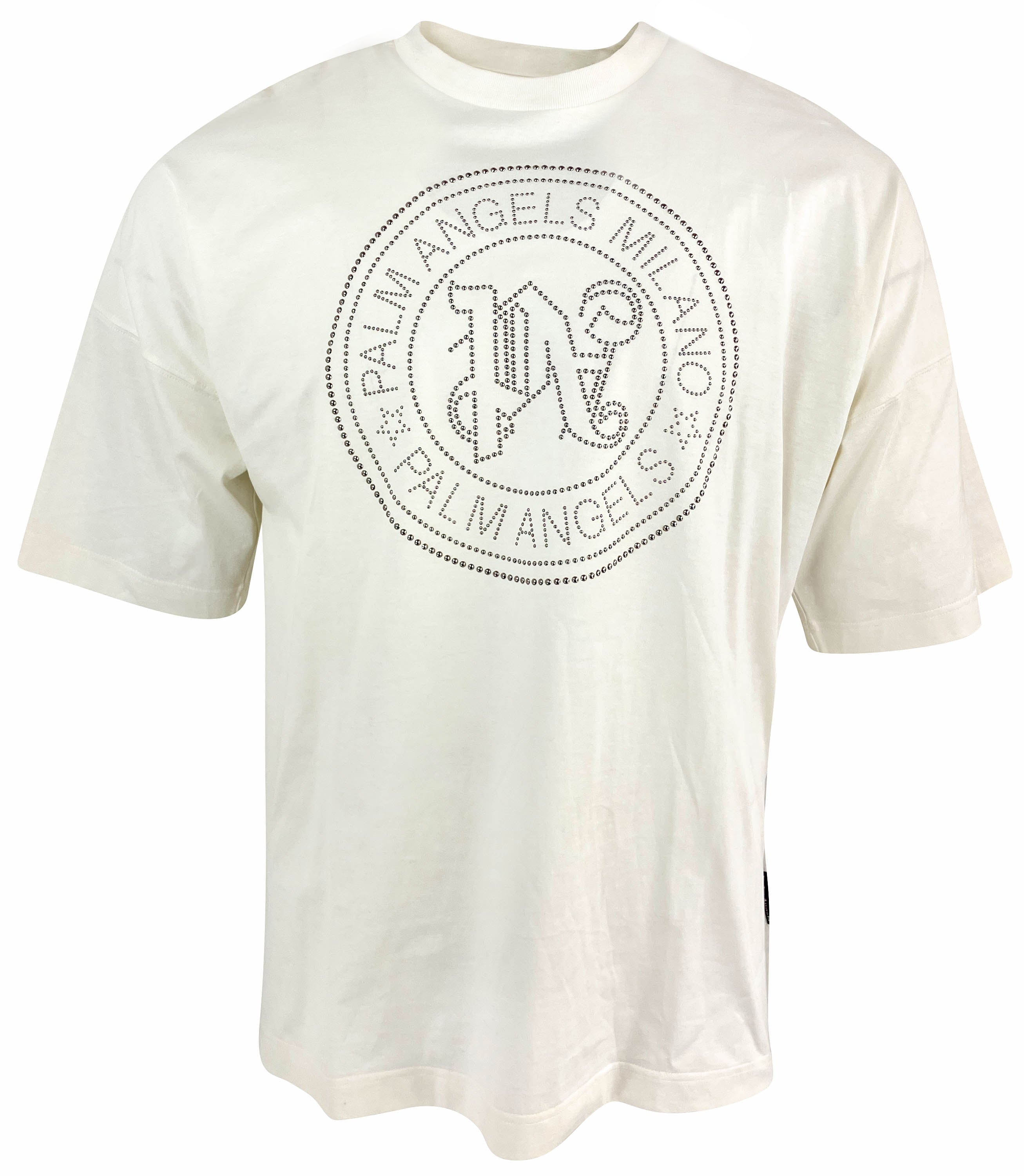 Palm Angels Milano Stud Tee in Off-White