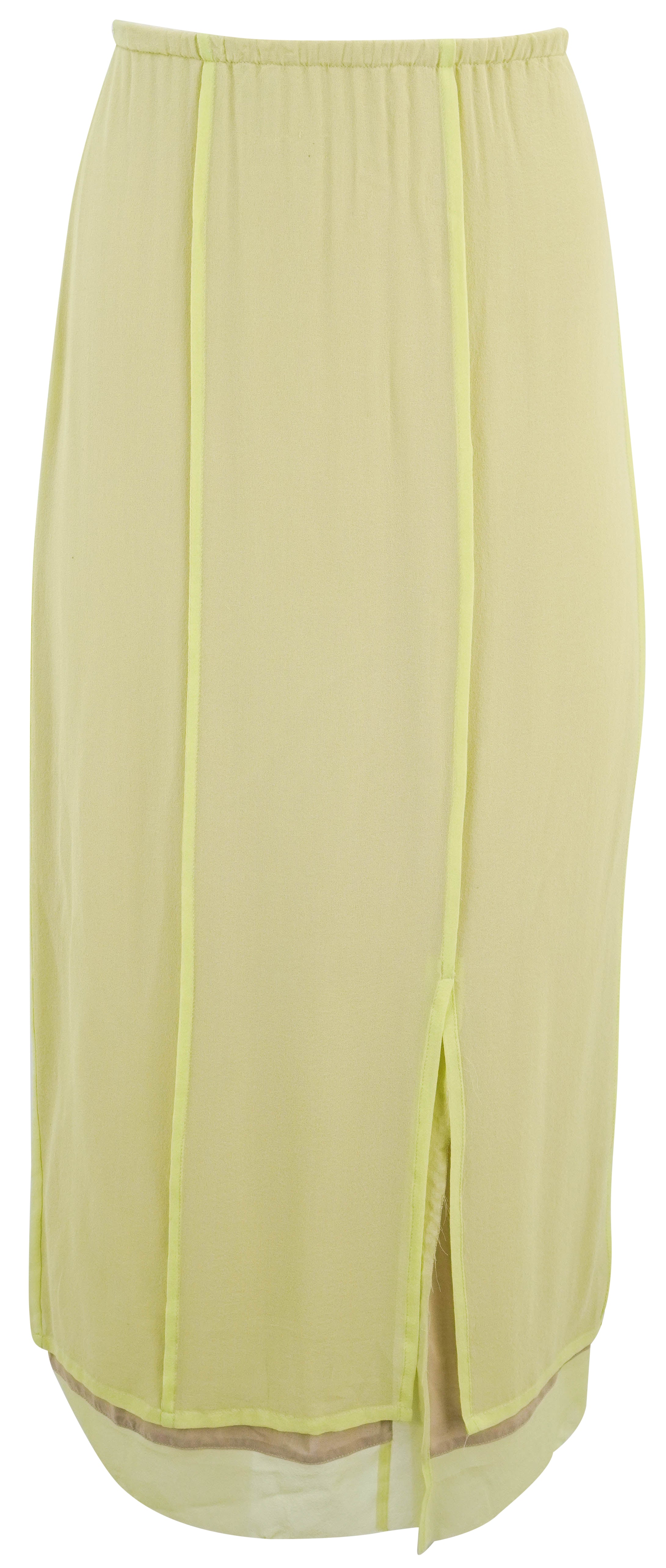 Alysi Silk Skirt in Pistacchio