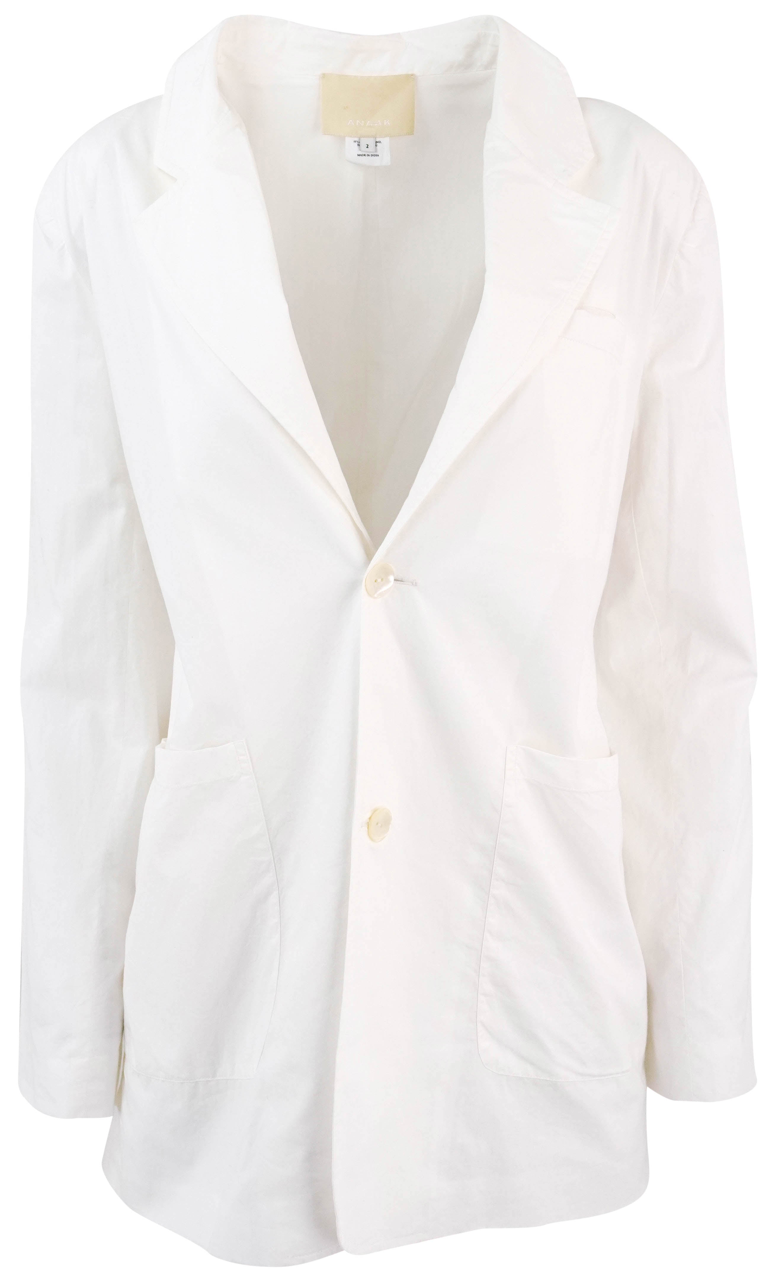 Anaak Lane Blazer in Scholar Chalk