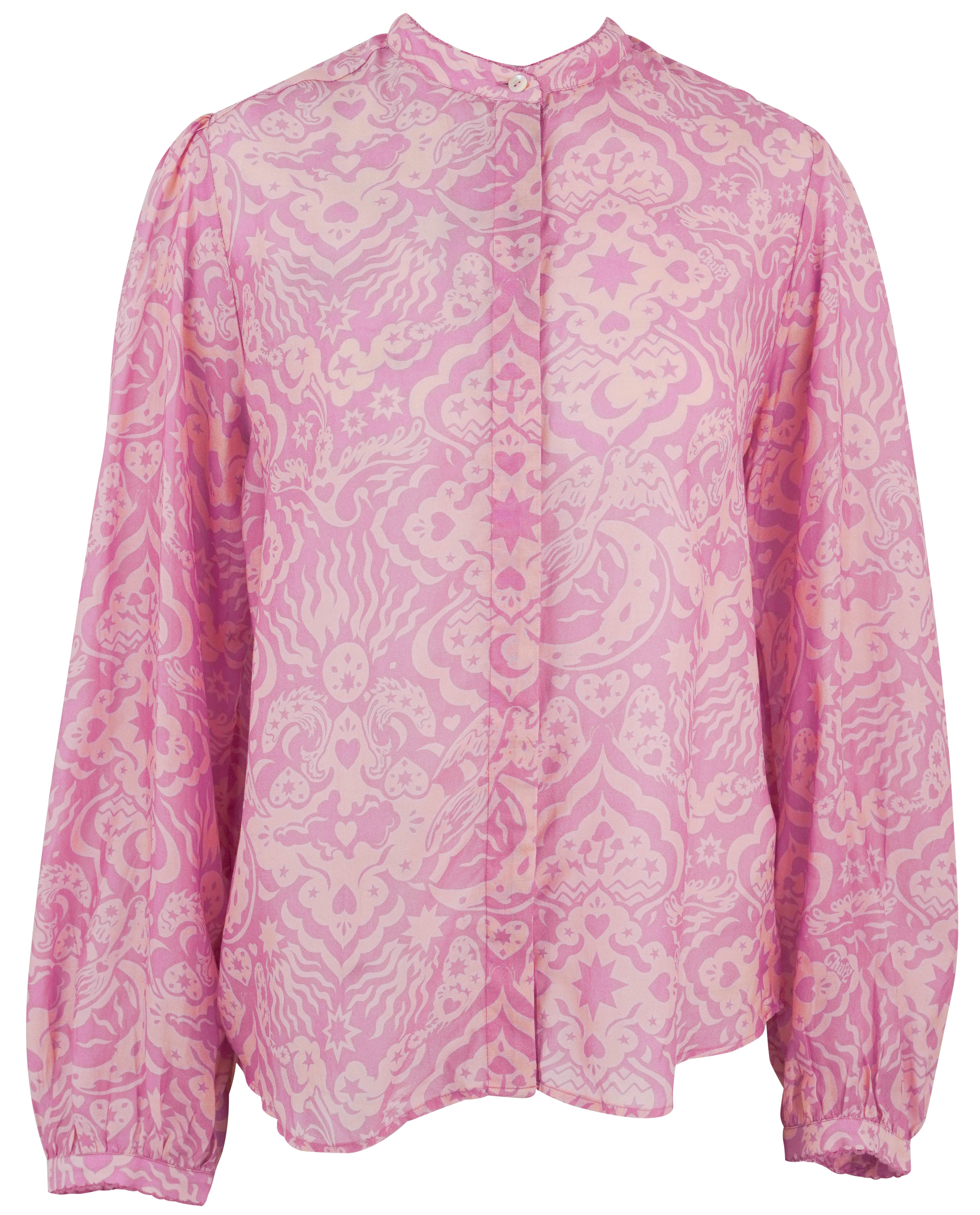 Chufy Gardenia Blouse in Stencil Rose