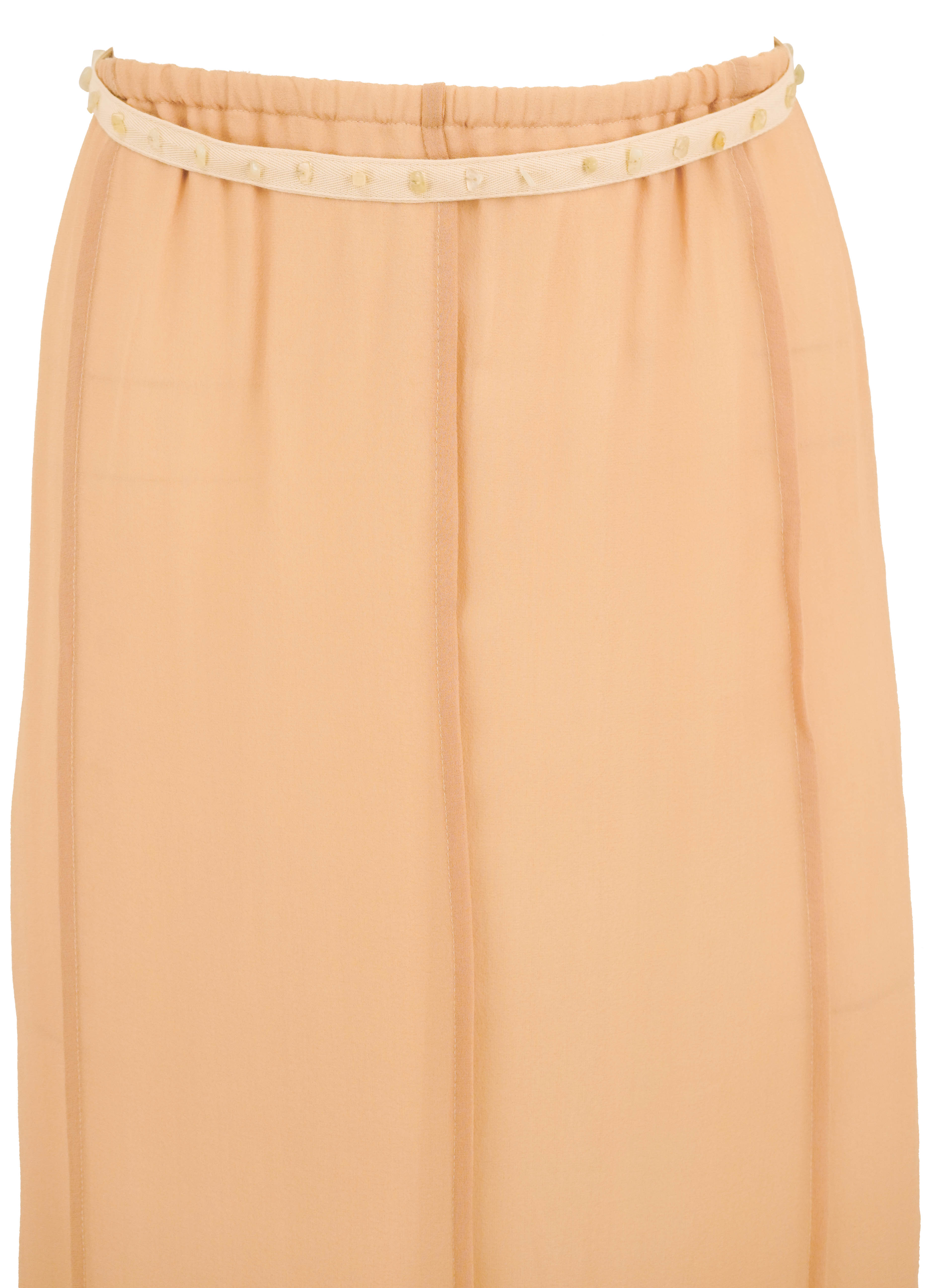 Alysi Silk Skirt in Skin