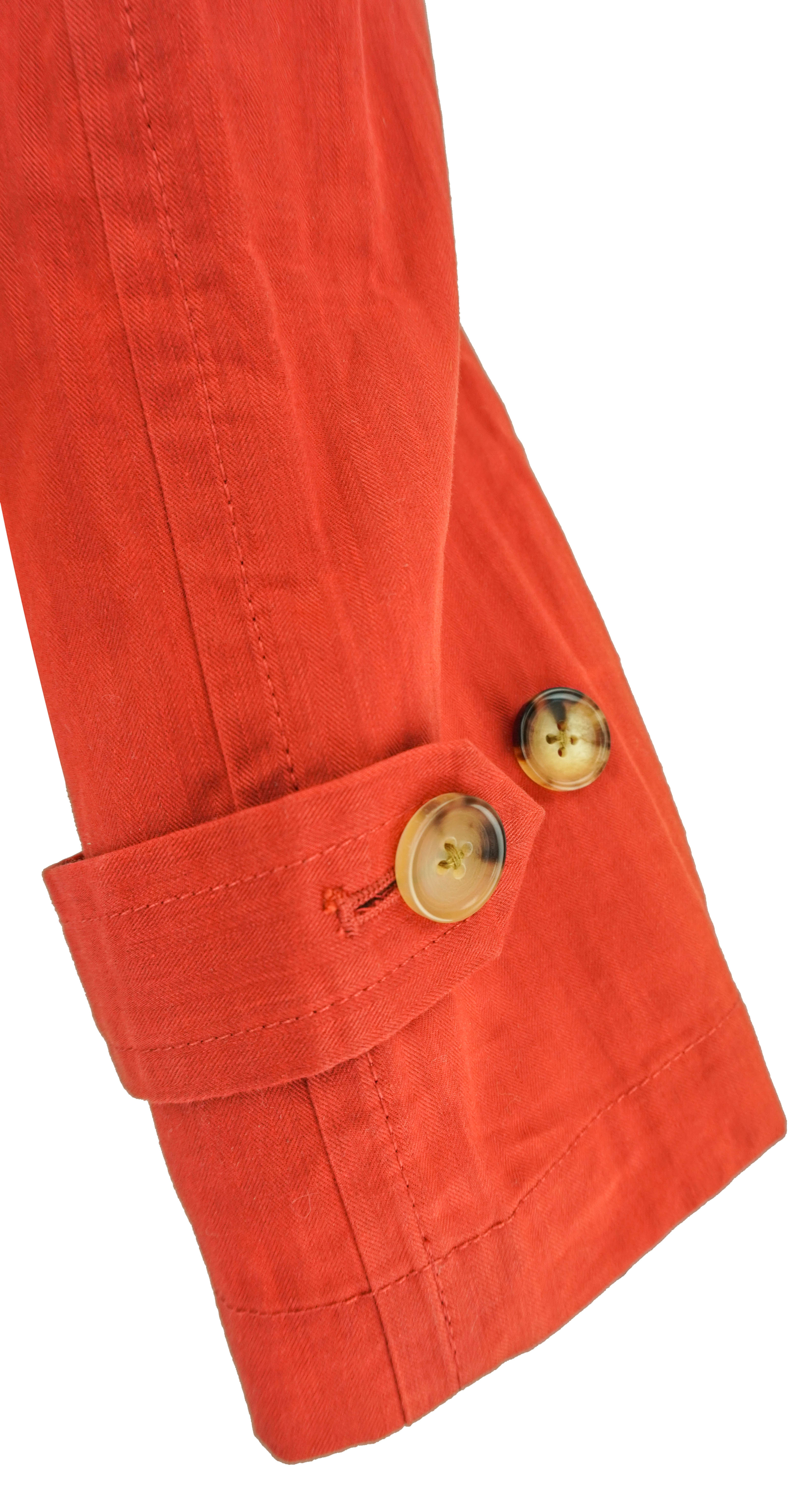 Billy Reid Cropped Raincoat in Red 6 Billy Reid Cropped Raincoat in Red