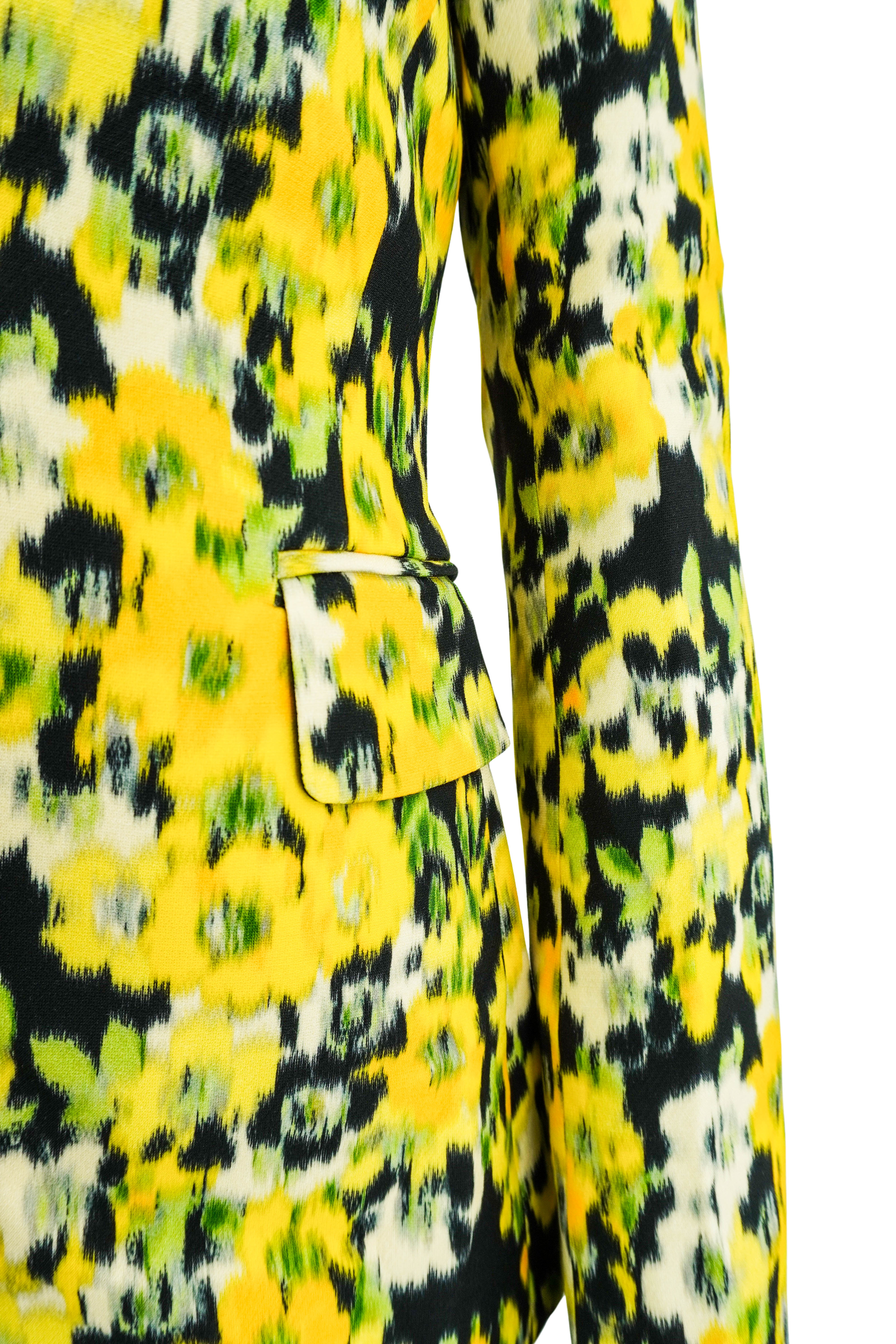 Adam Lippes Single Breasted Jacket in Plumeria Multi 4 Adam Lippes Single Breasted Jacket in Plumeria Multi