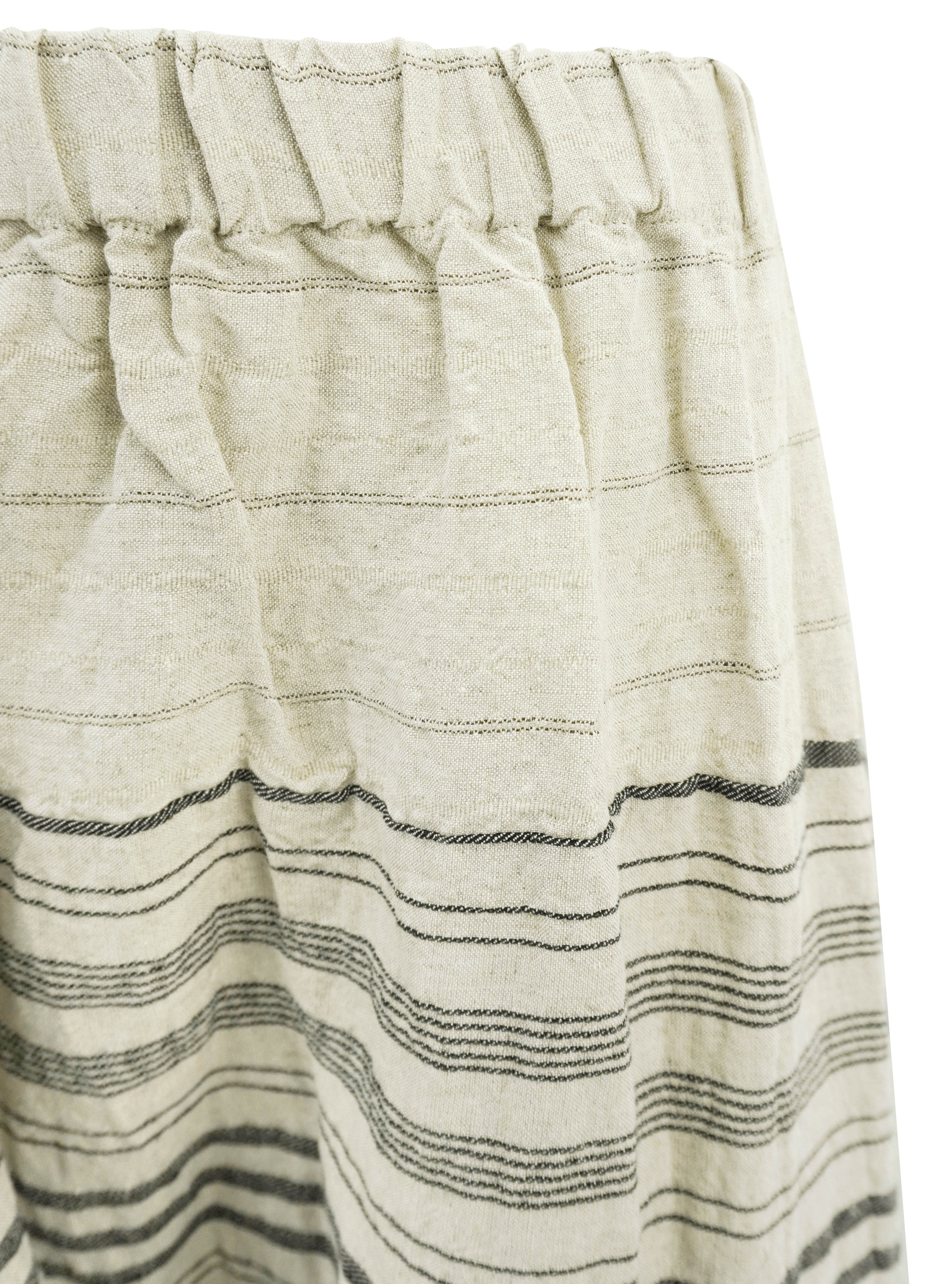 A_me Luna Pant in Natural and Black Stripe