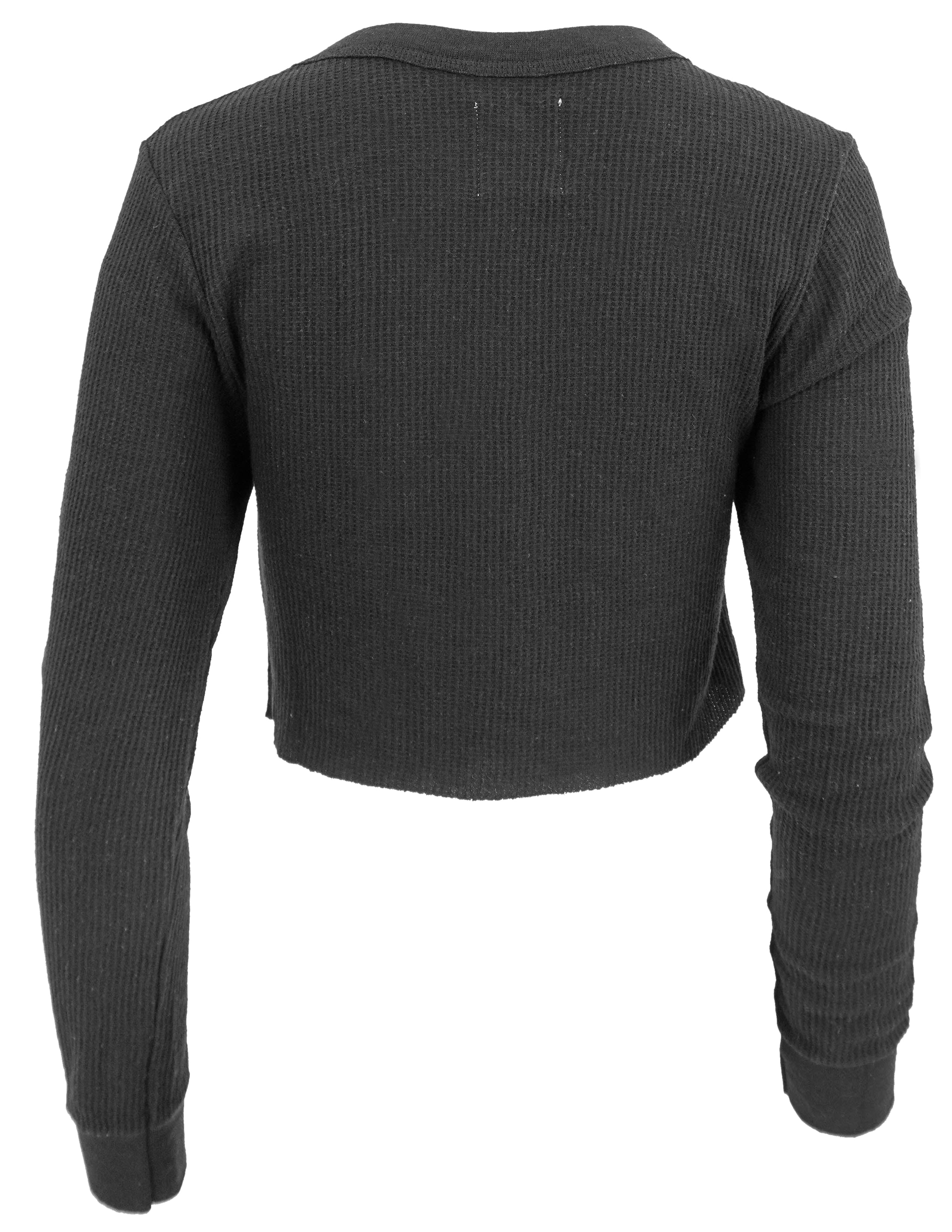 NSF SRPLS Cropped Long Sleeve Top in Black 2 NSF SRPLS Cropped Long Sleeve Top in Black