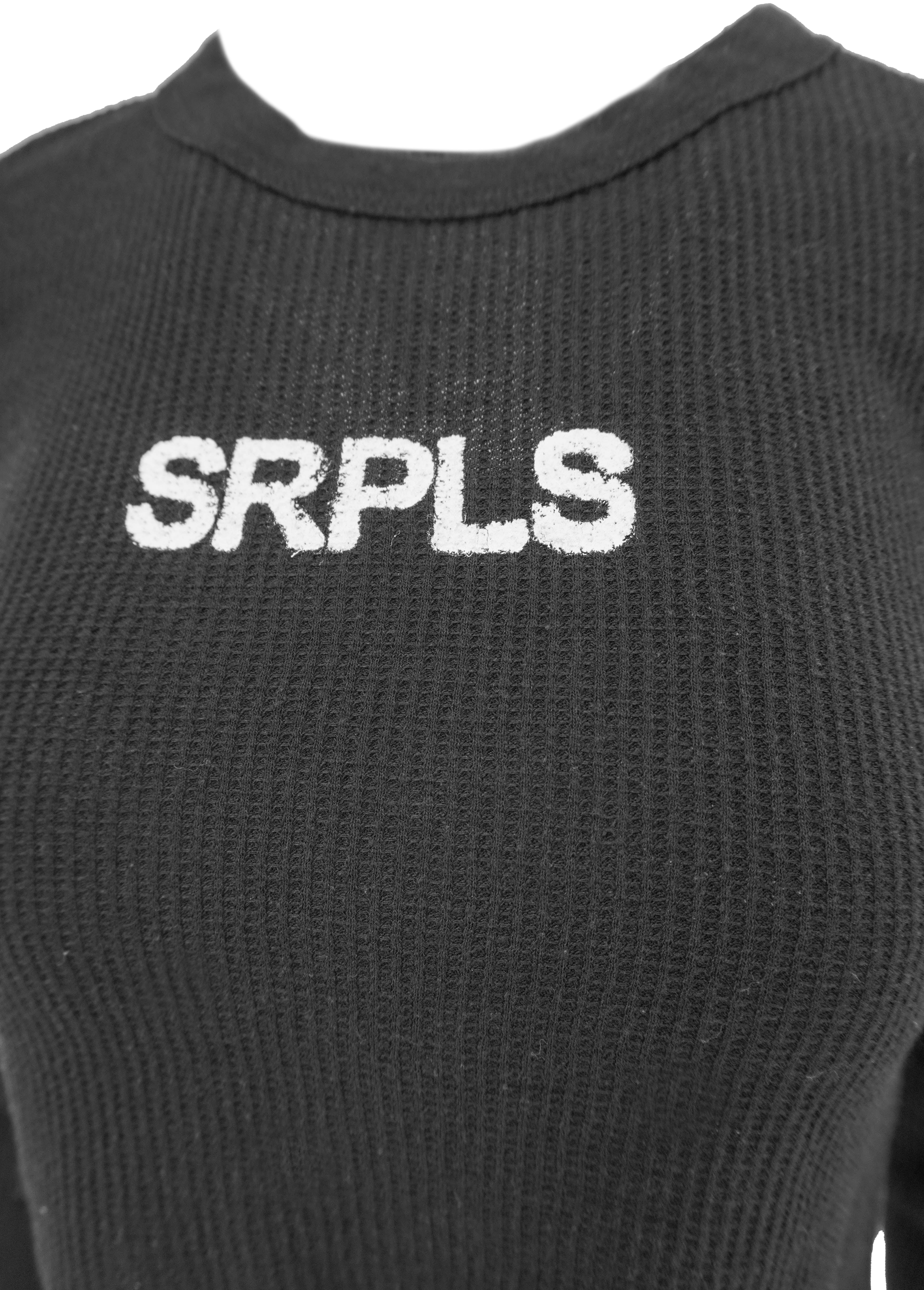 NSF SRPLS Cropped Long Sleeve Top in Black 4 NSF SRPLS Cropped Long Sleeve Top in Black