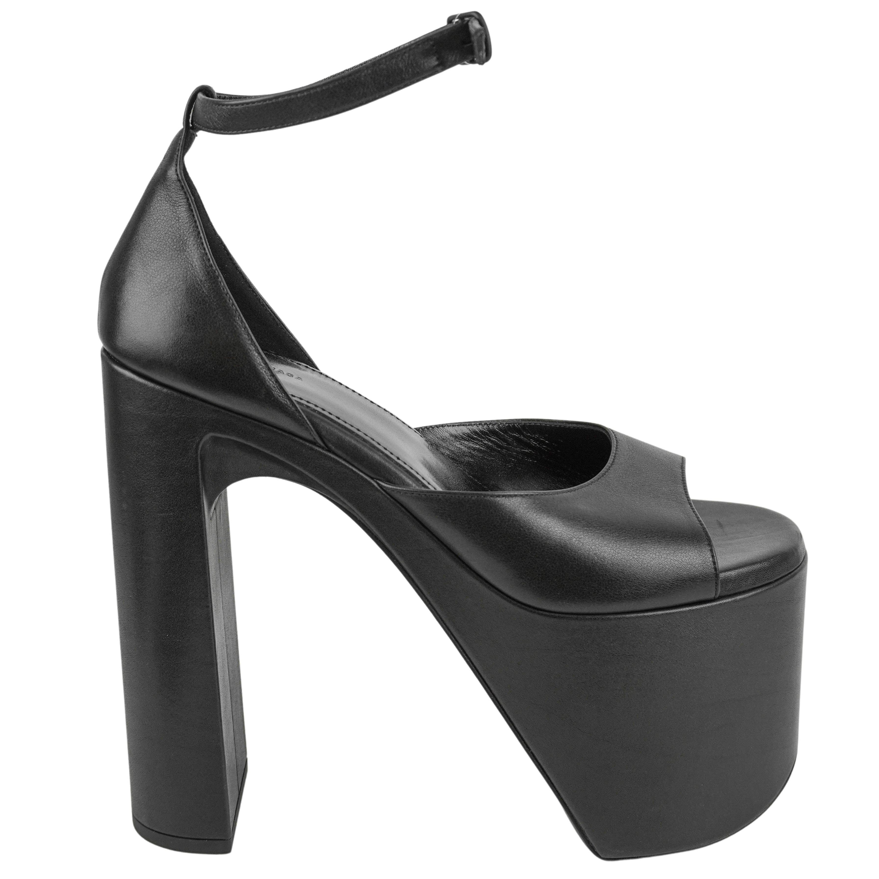 Balenciaga Camden Platform Sandals in Black