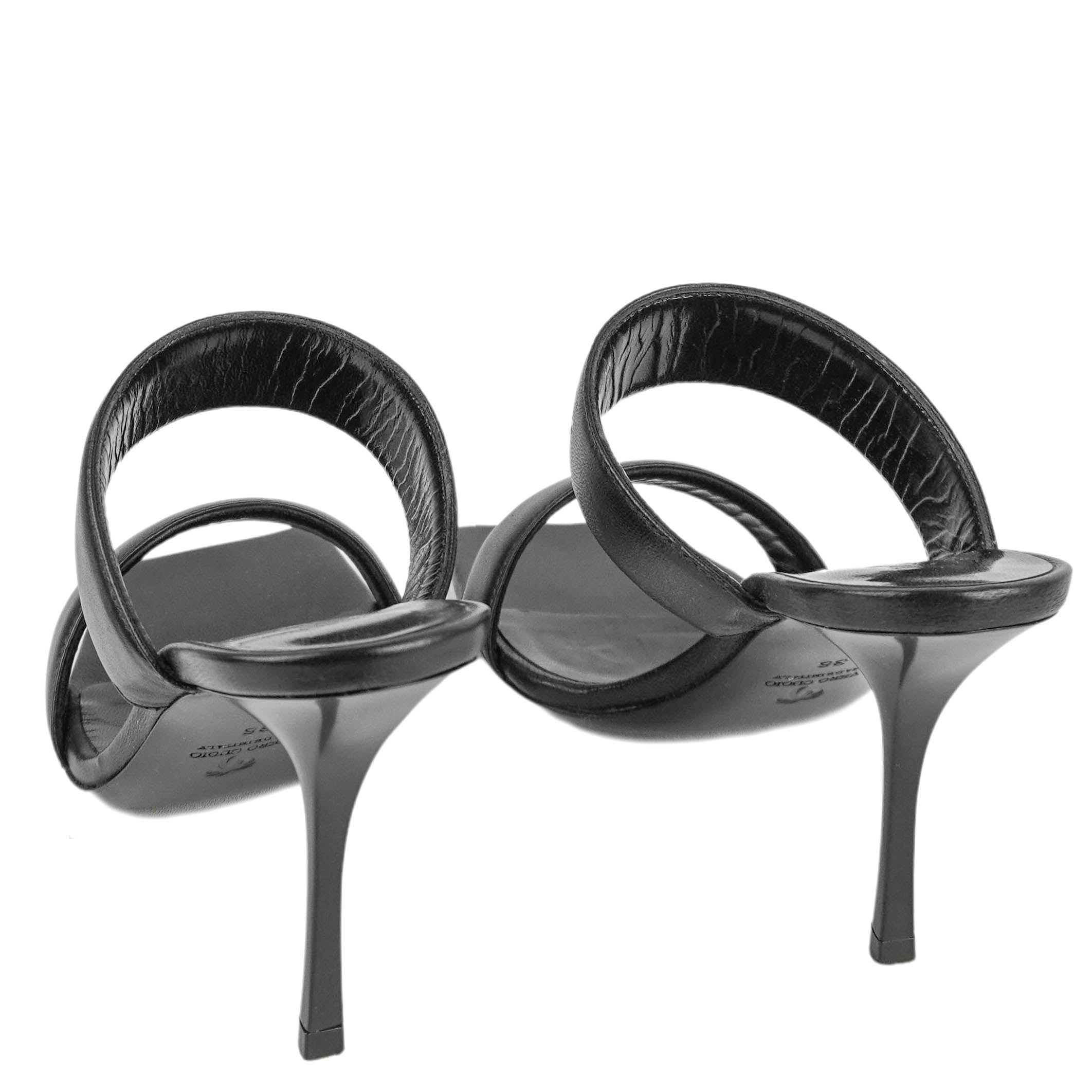 Palm Angels Logo Band Sandals in Black and White 5 Palm Angels Logo Band Sandals in Black and White