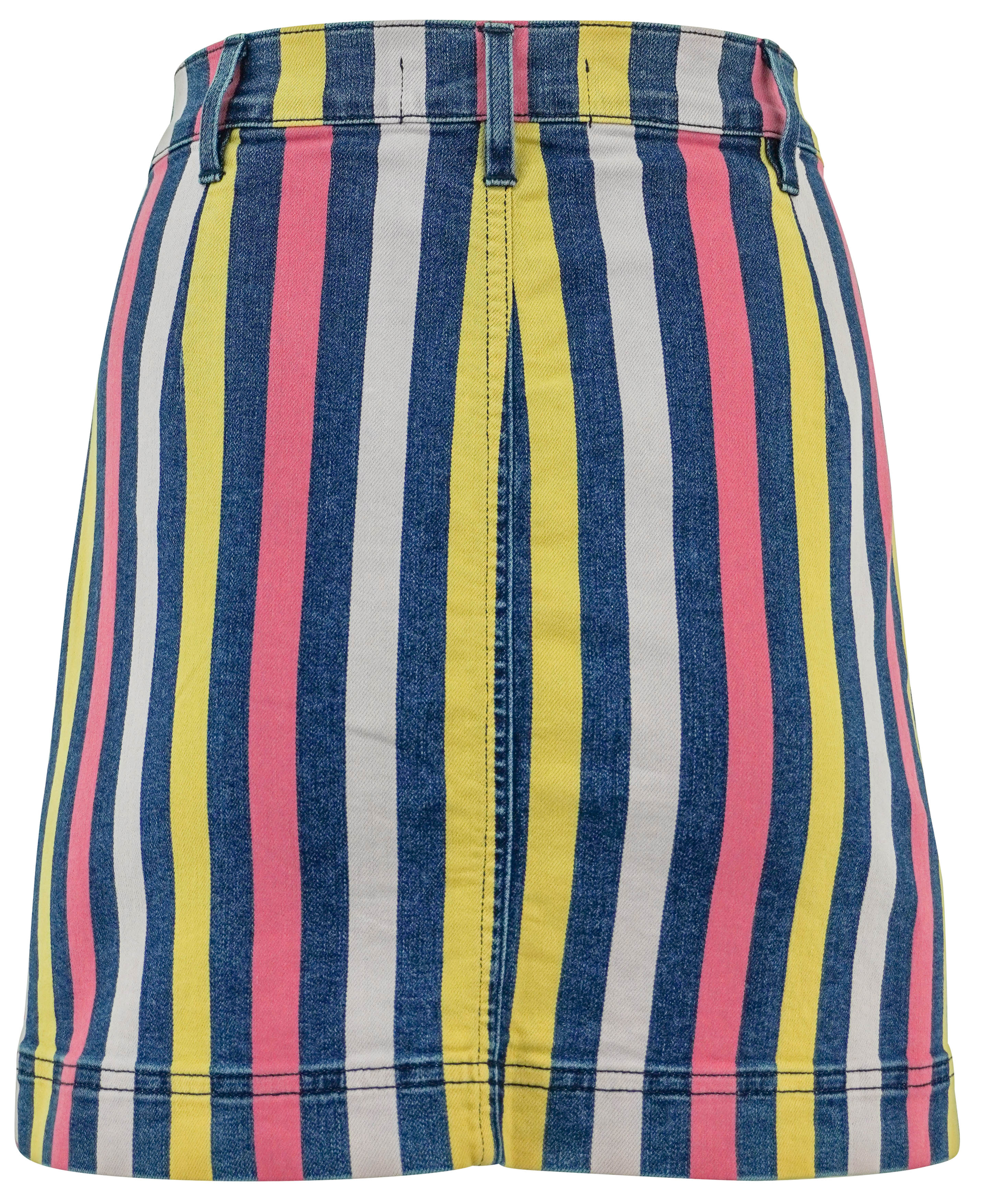 3x1 NYC Striped Denim Mini Skirt in Blue Multi 2 3x1 NYC Striped Denim Mini Skirt in Blue Multi