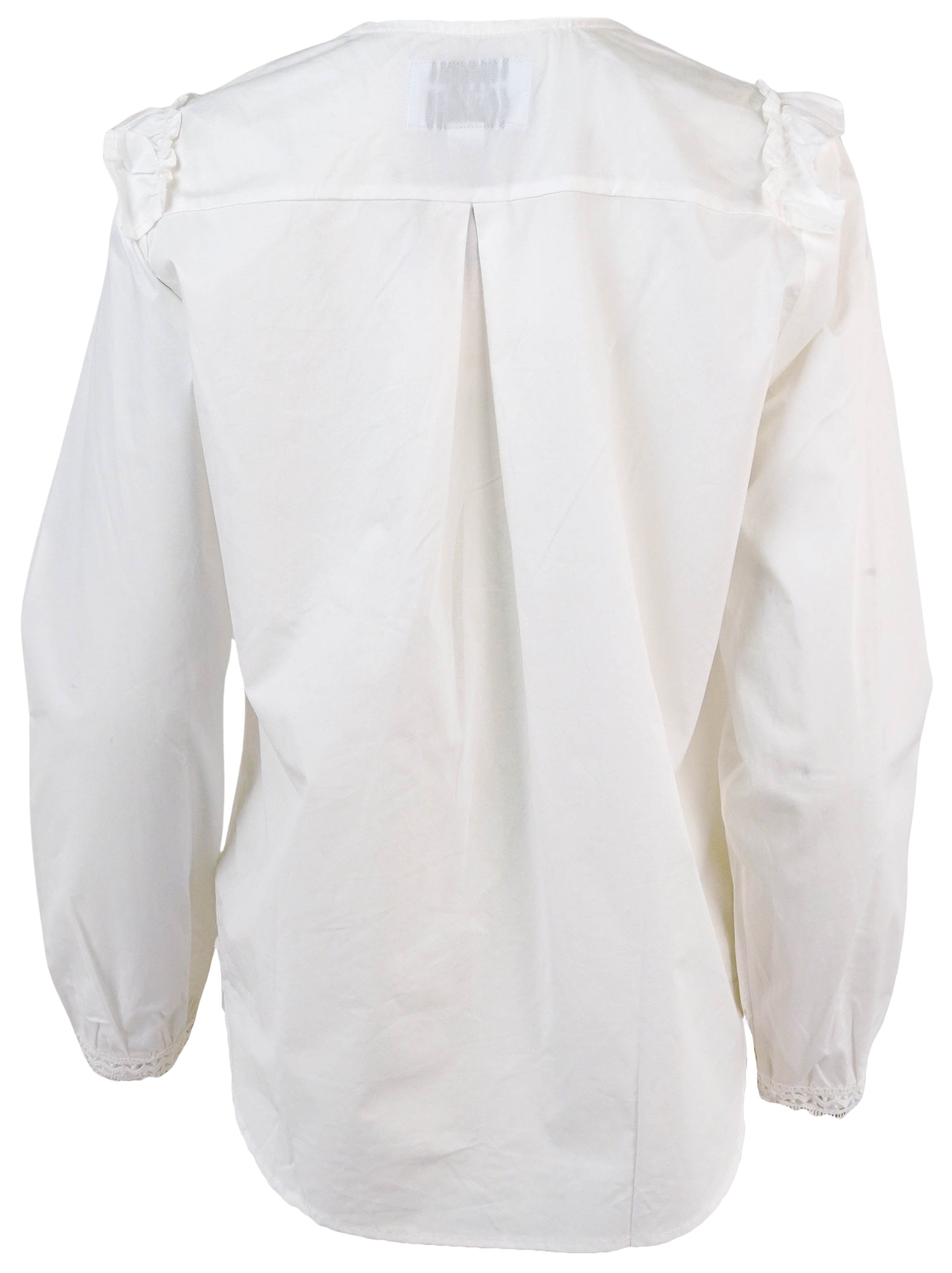 The Shirt Ruffle Front Blouse in White 2 The Shirt Ruffle Front Blouse in White