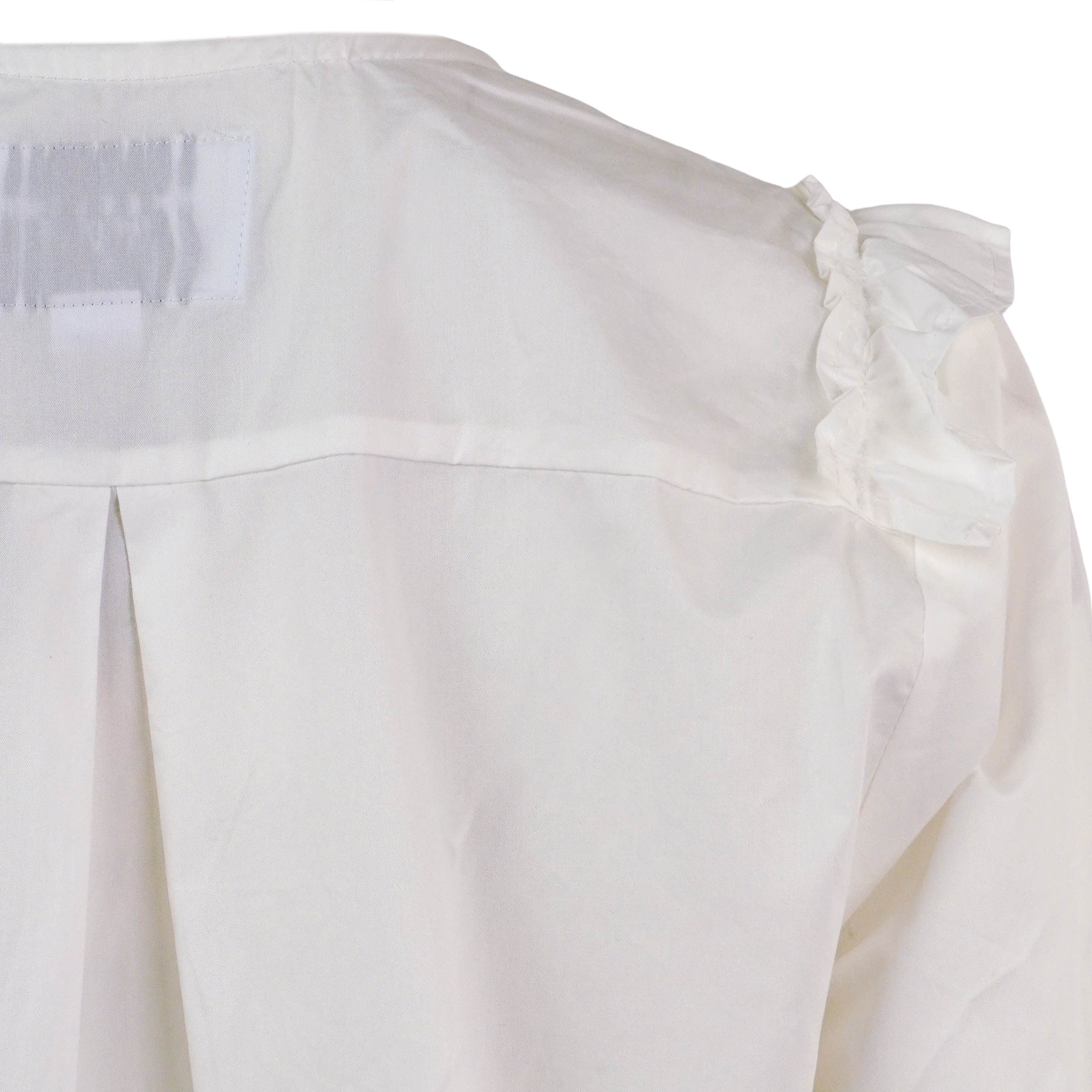 The Shirt Ruffle Front Blouse in White 7 The Shirt Ruffle Front Blouse in White