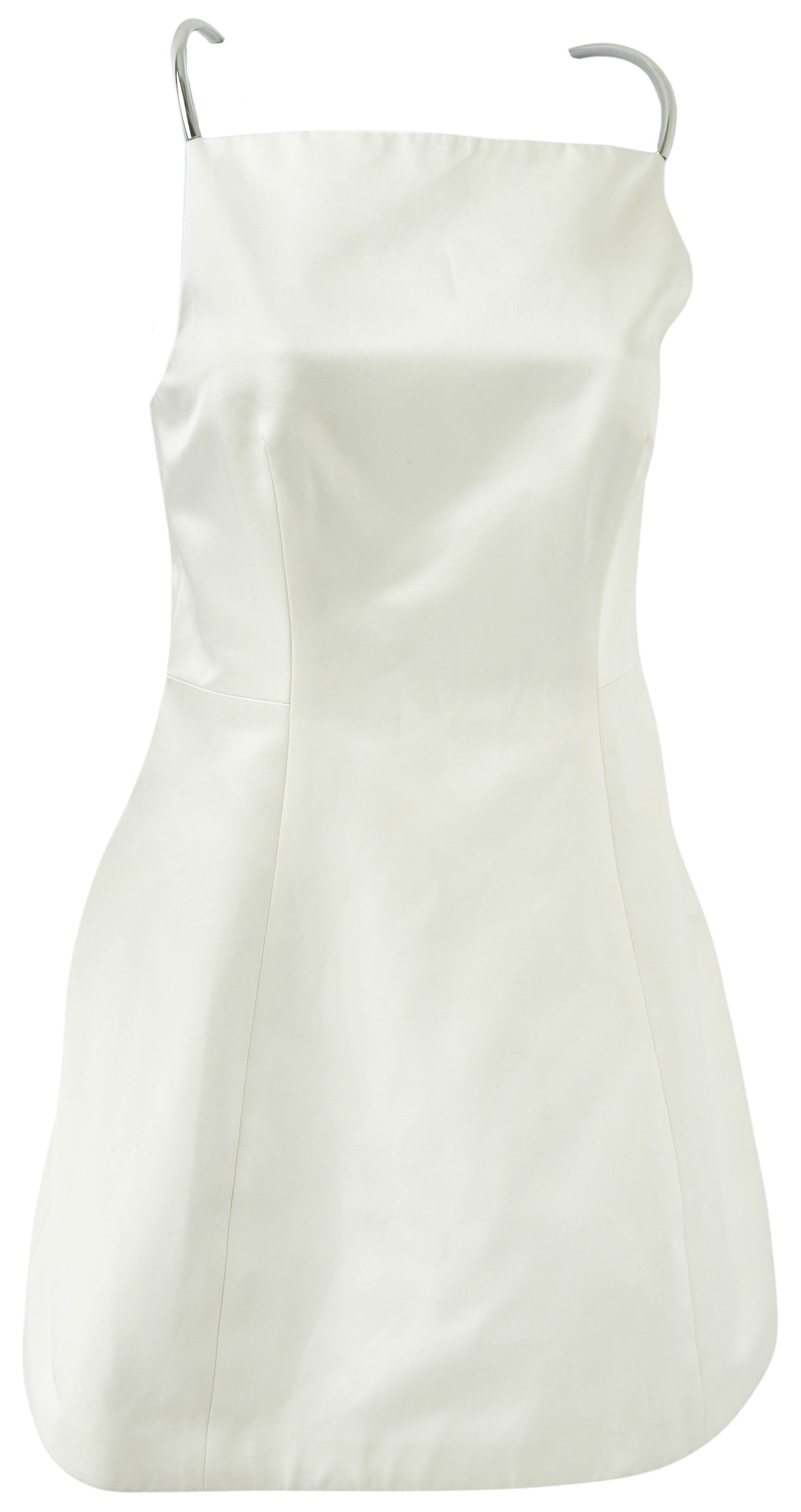 Brandon Maxwell The Lexi Mini Dress in Off White
