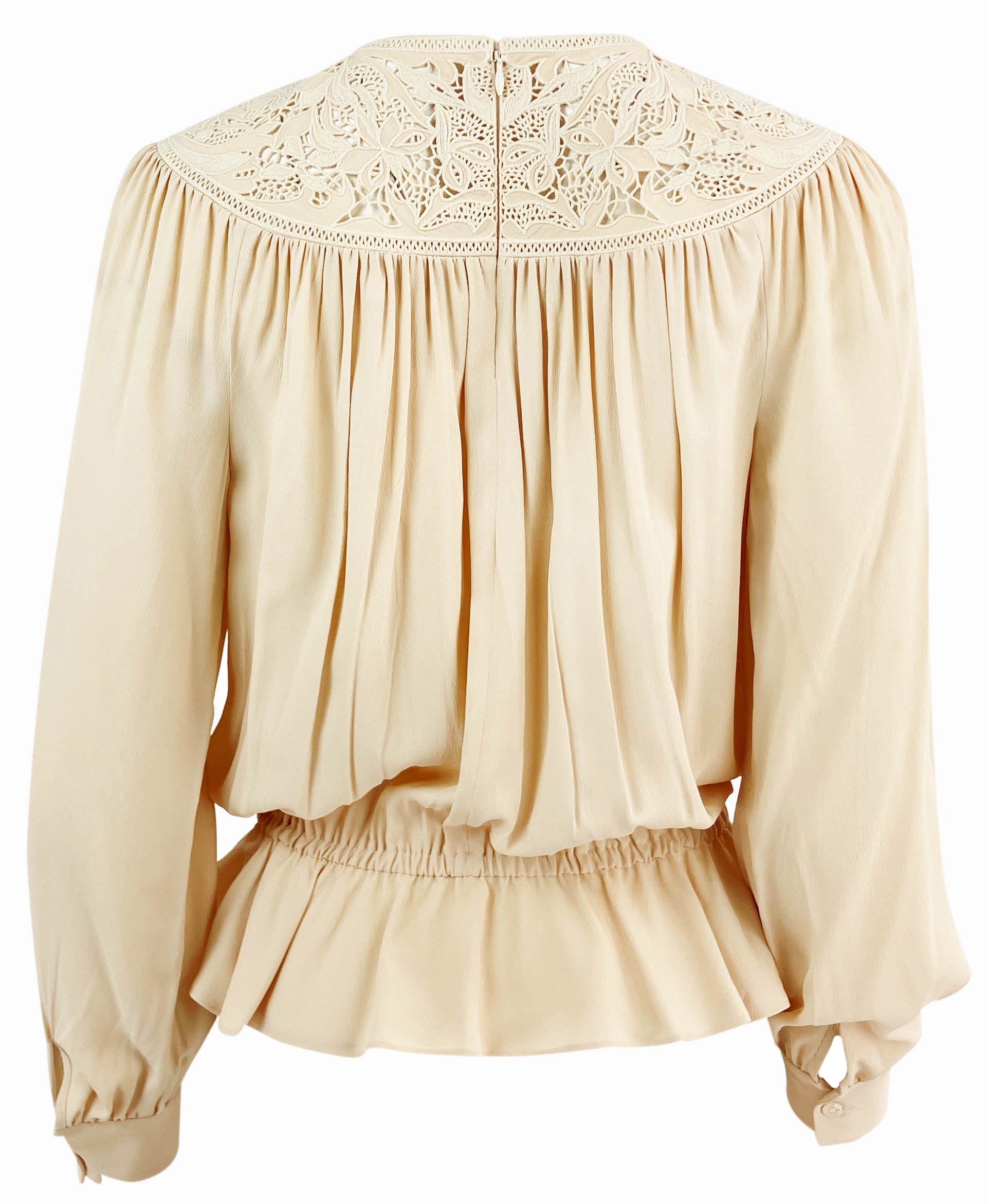 Celine Guipure Blouse in Vanilla 2 Celine Guipure Blouse in Vanilla