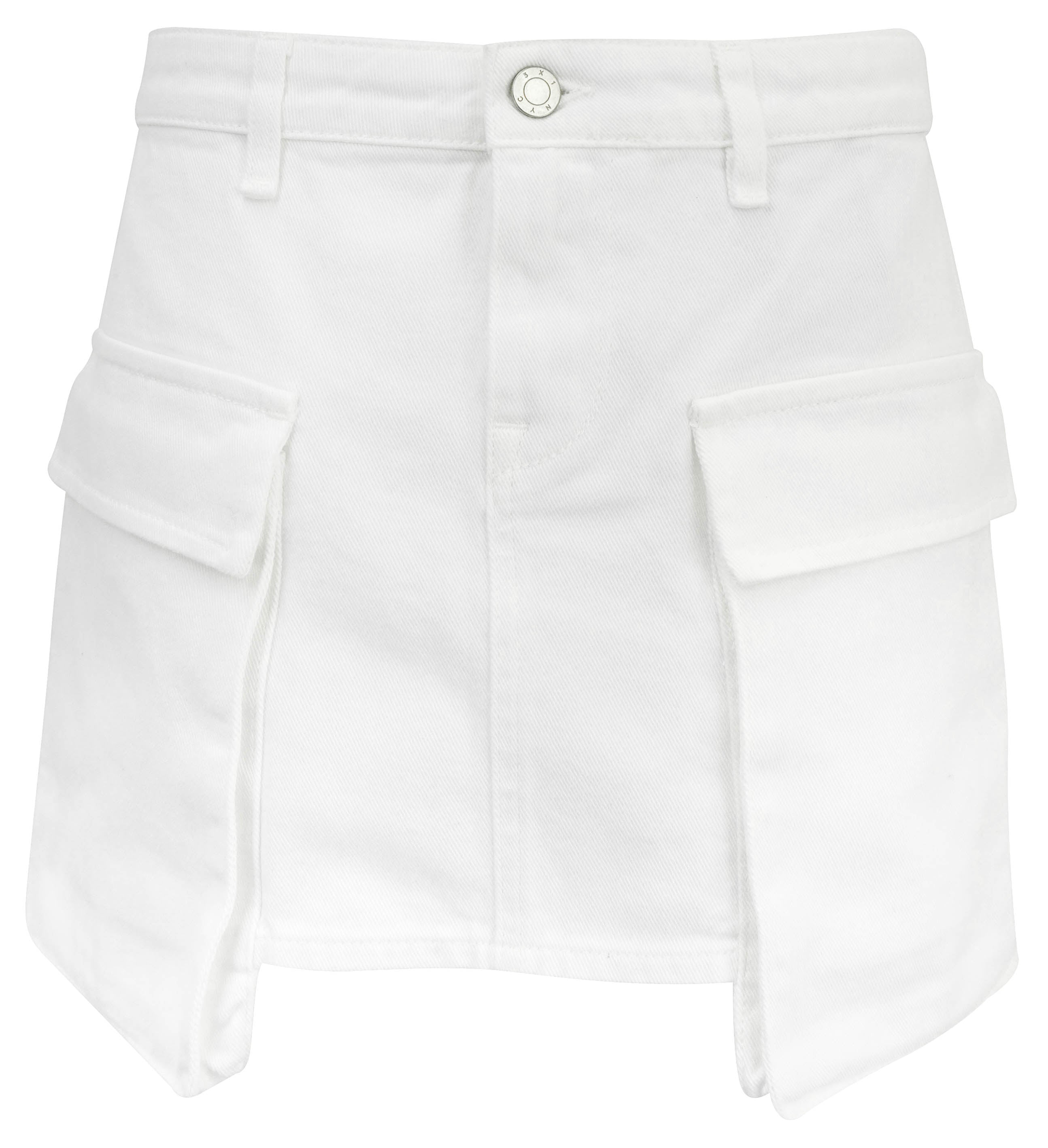 3x1 NYC Celine Cargo Skirt in White