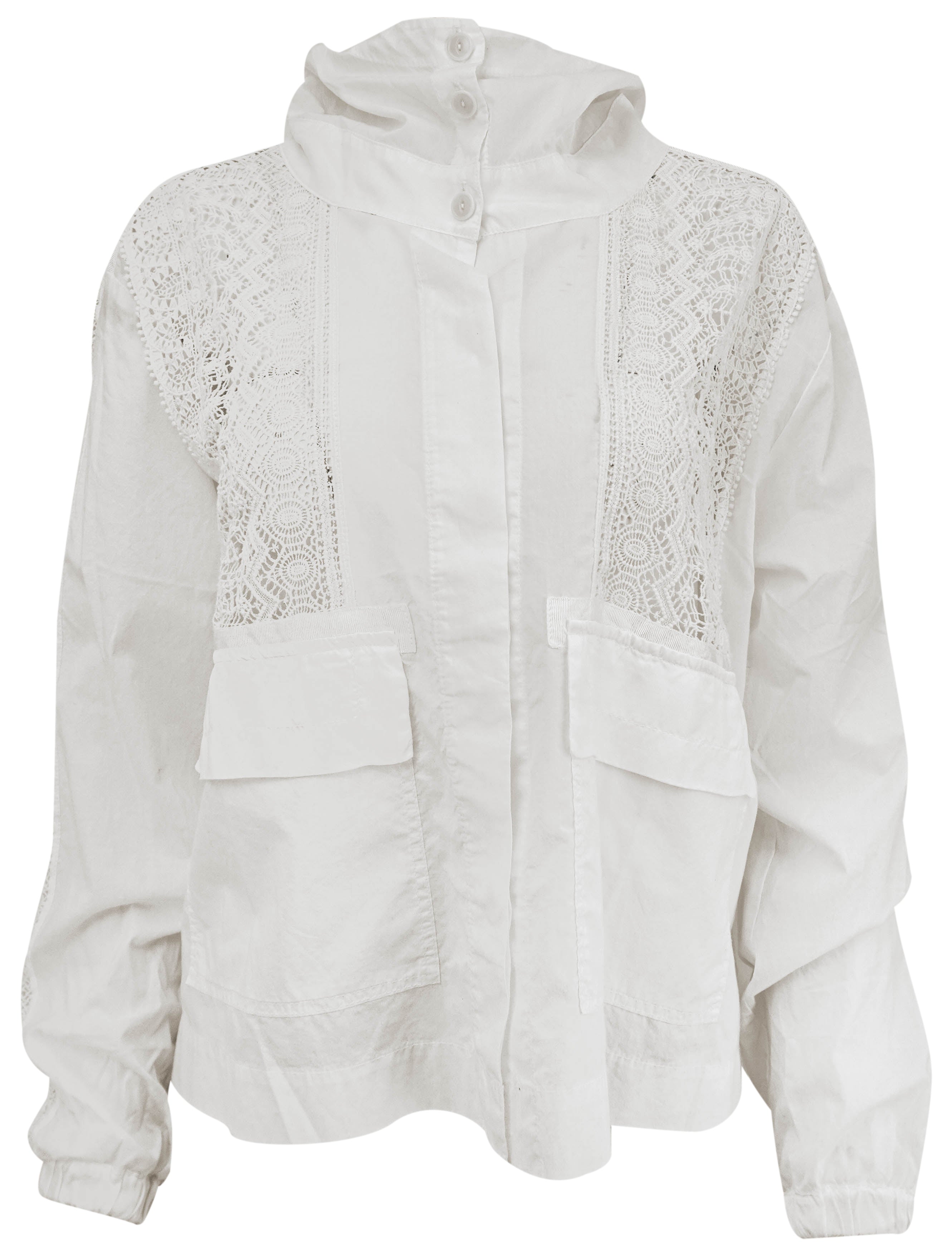 Burning Torch Lightweight Jacket in White