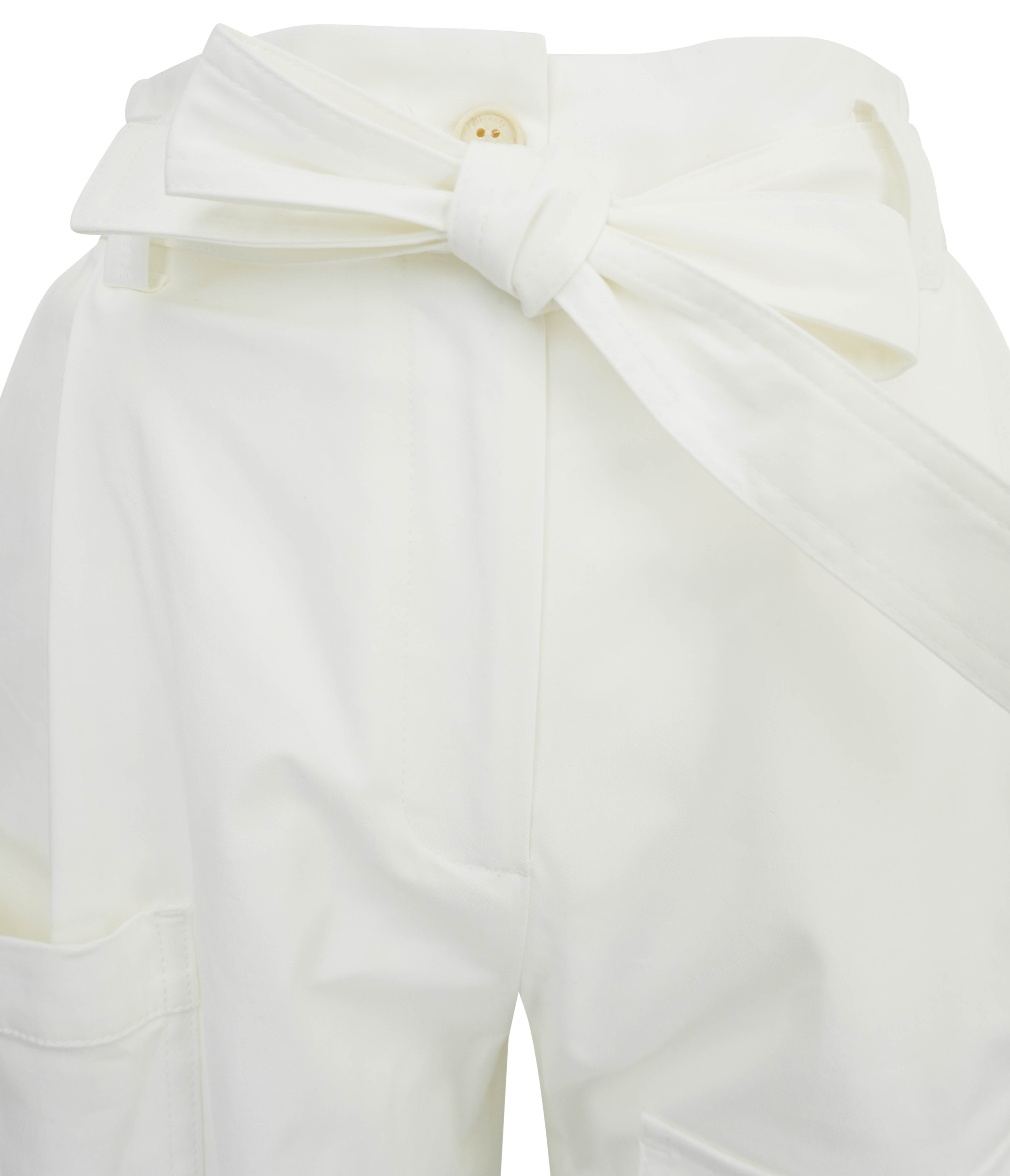 Eleventy Tapered Pocket Trousers in White