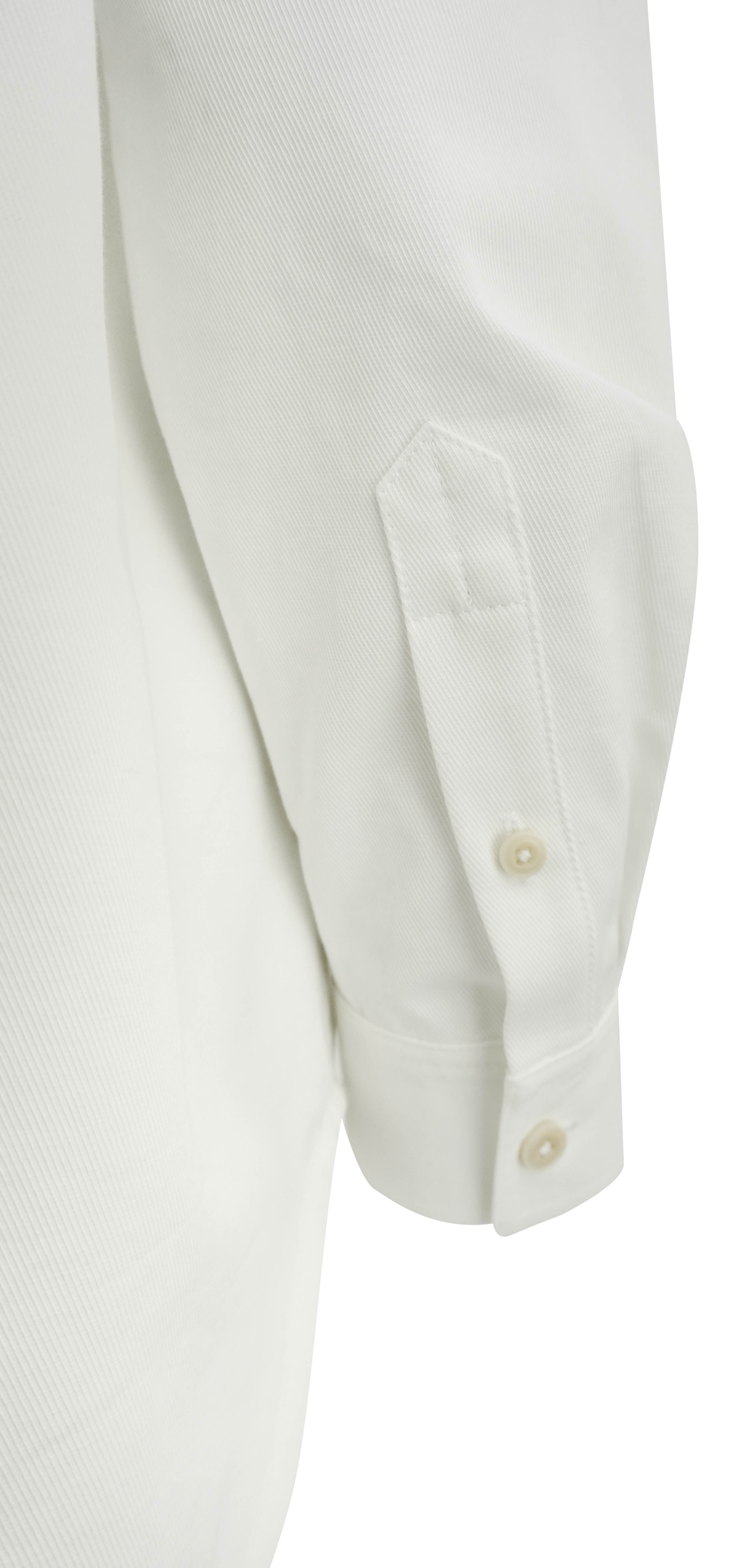 Totême Collarless Cotton Twill Shirt in White 6 Totême Collarless Cotton Twill Shirt in White