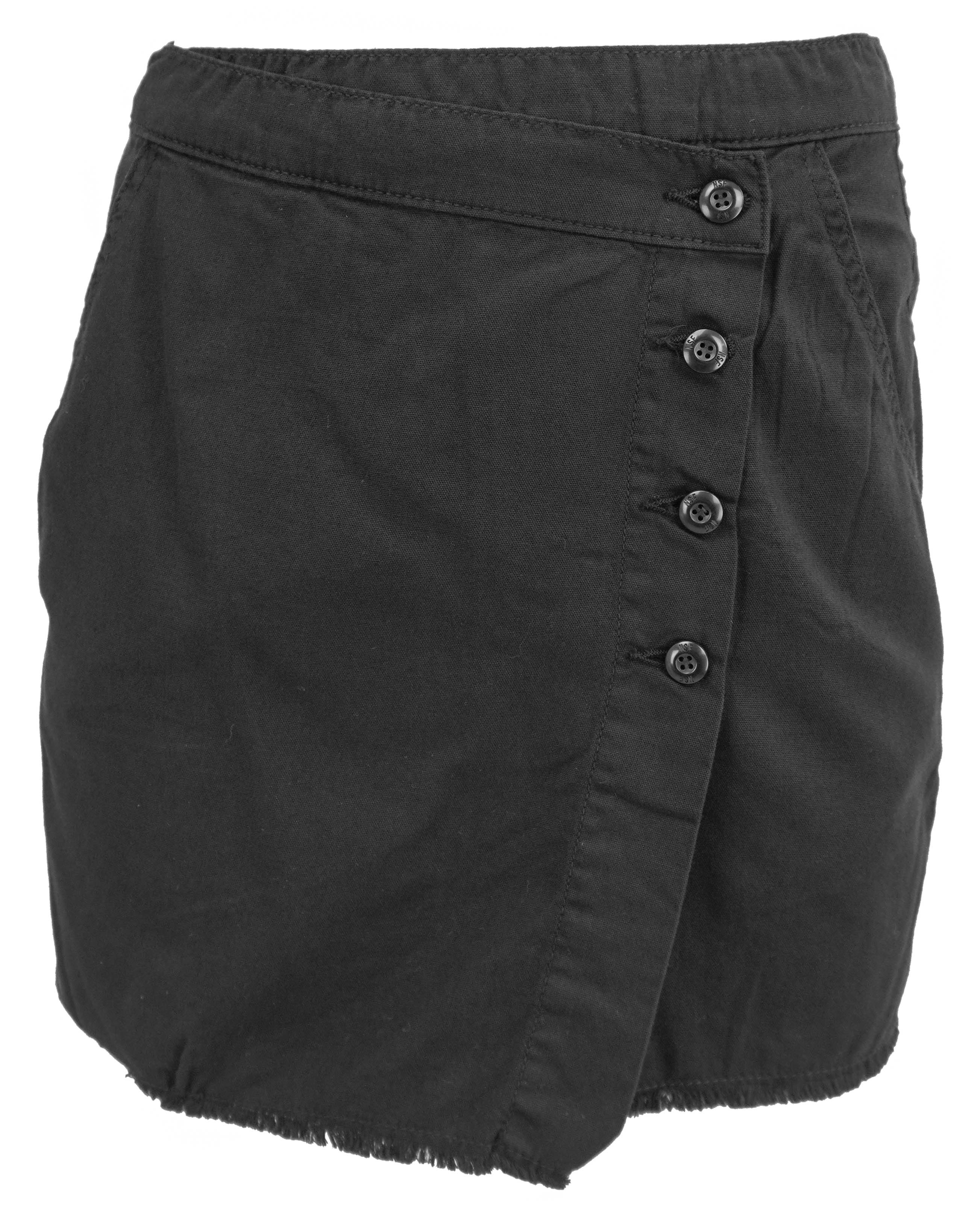 NSF Wrap Style Mini Skirt in Black