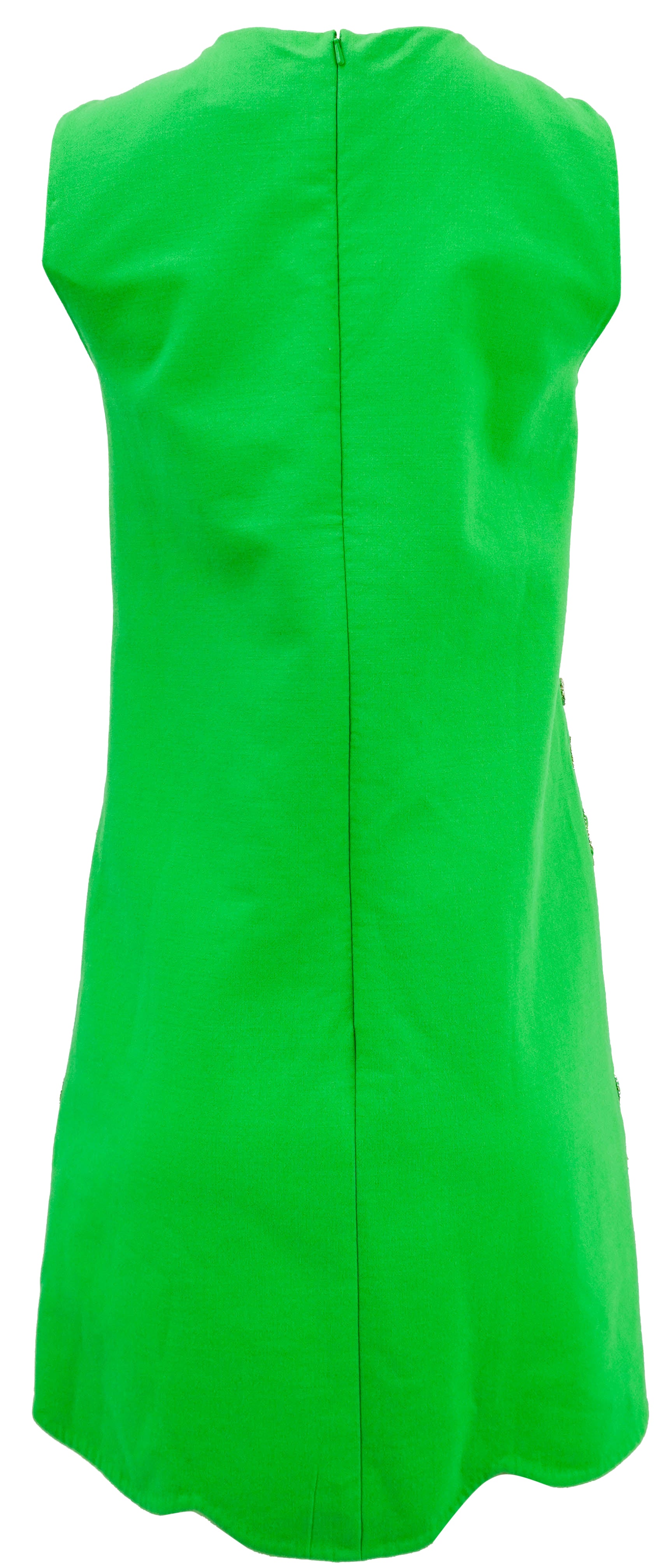 Oscar de la Renta Crystal Eyelet Mini Shift Dress in Green 3 Oscar de la Renta Crystal Eyelet Mini Shift Dress in Green