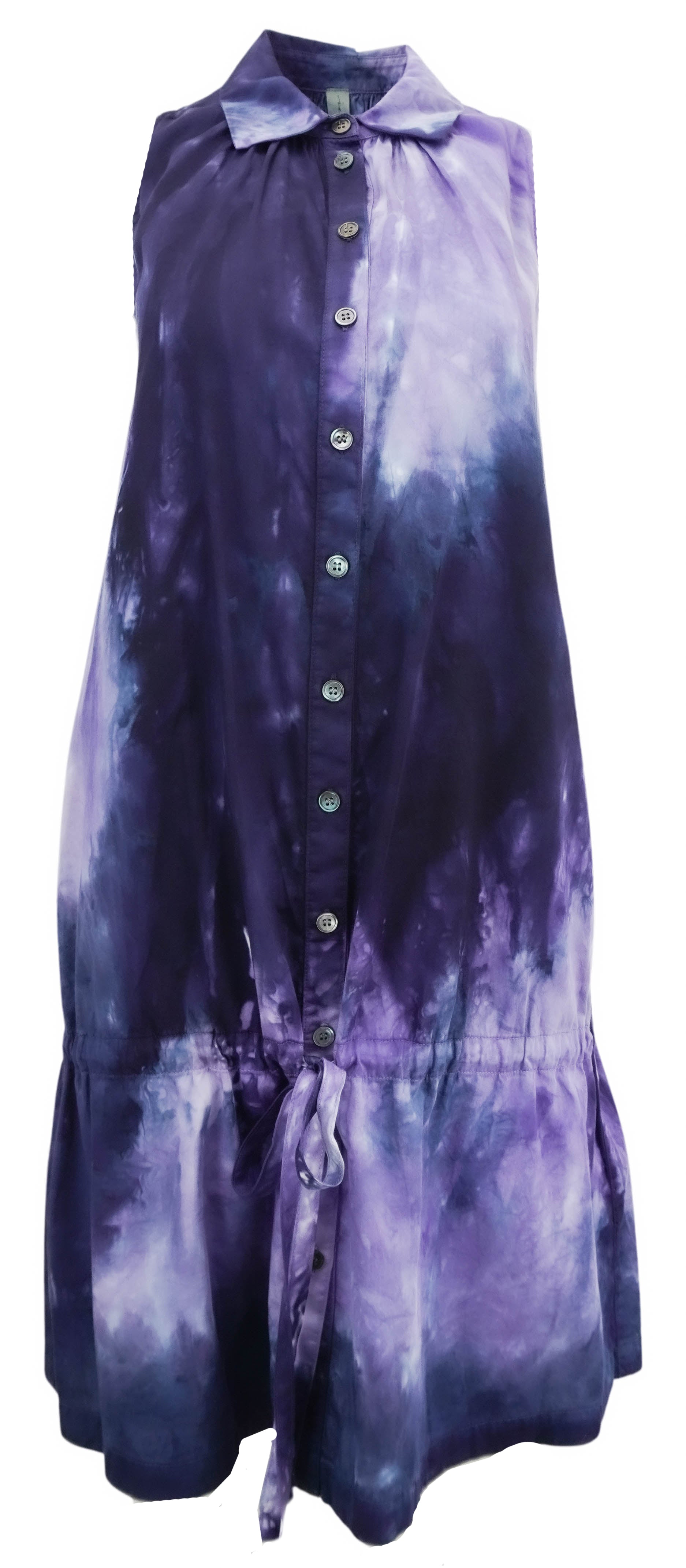 Raquel Allegra Afternoon Mini Dress in Cosmic Eggplant Treatment 2 Raquel Allegra Afternoon Mini Dress in Cosmic Eggplant Treatment
