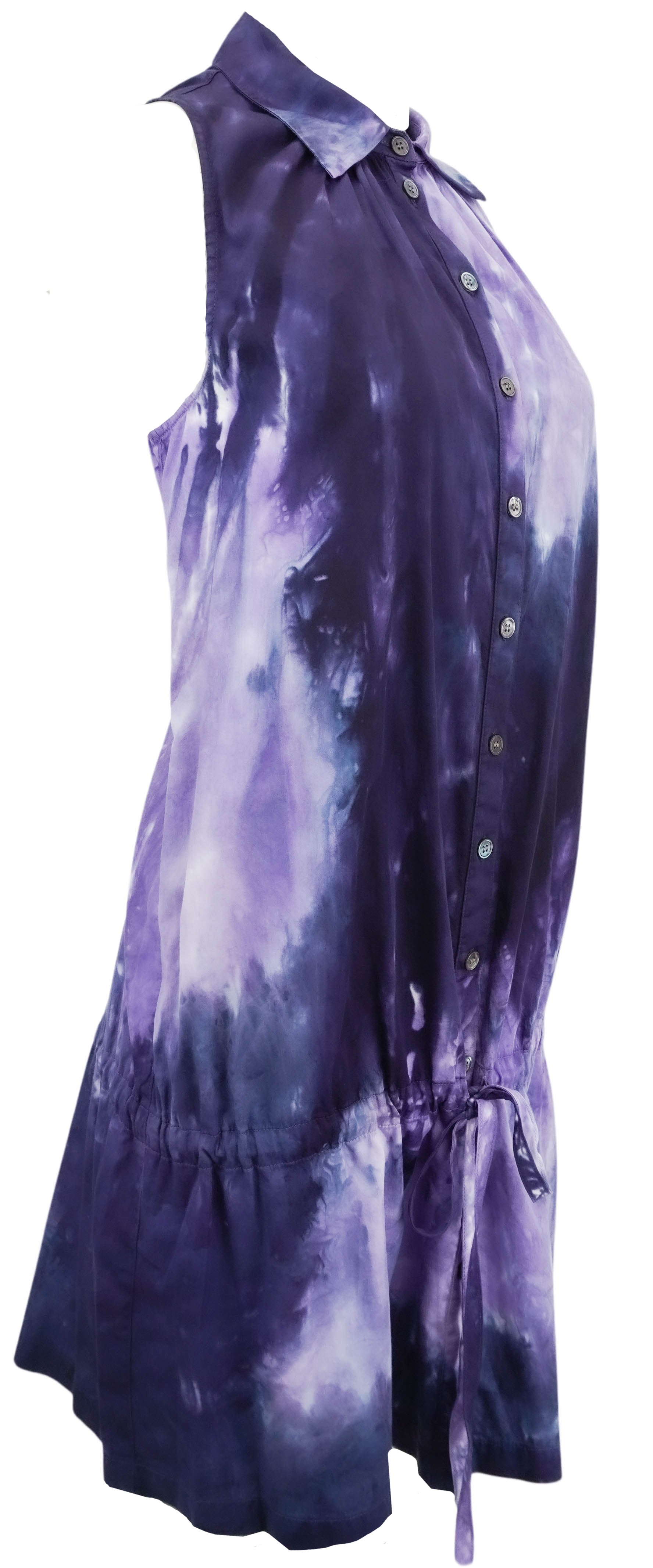 Raquel Allegra Afternoon Mini Dress in Cosmic Eggplant Treatment 4 Raquel Allegra Afternoon Mini Dress in Cosmic Eggplant Treatment